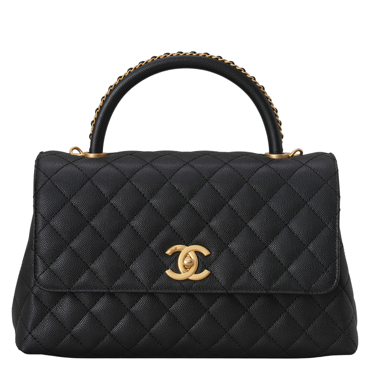 CHANEL(USED)샤넬 A92991 시즌 캐비어 코코핸들 미듐
