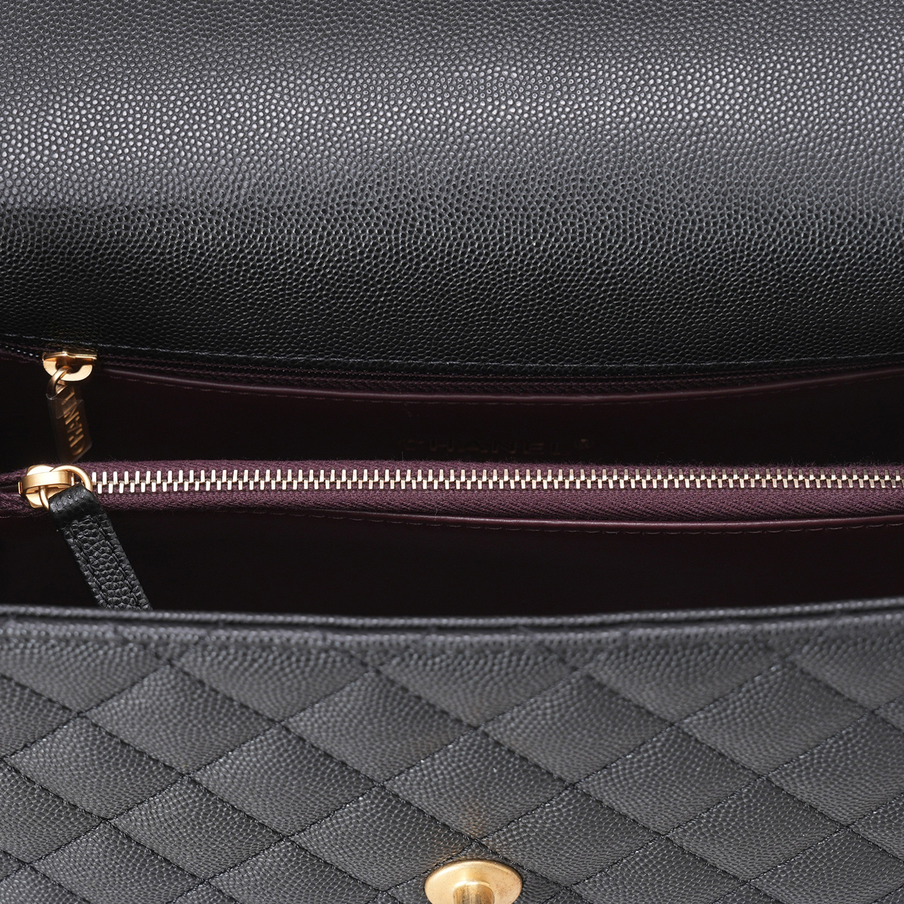 CHANEL(USED)샤넬 A92991 시즌 캐비어 코코핸들 미듐