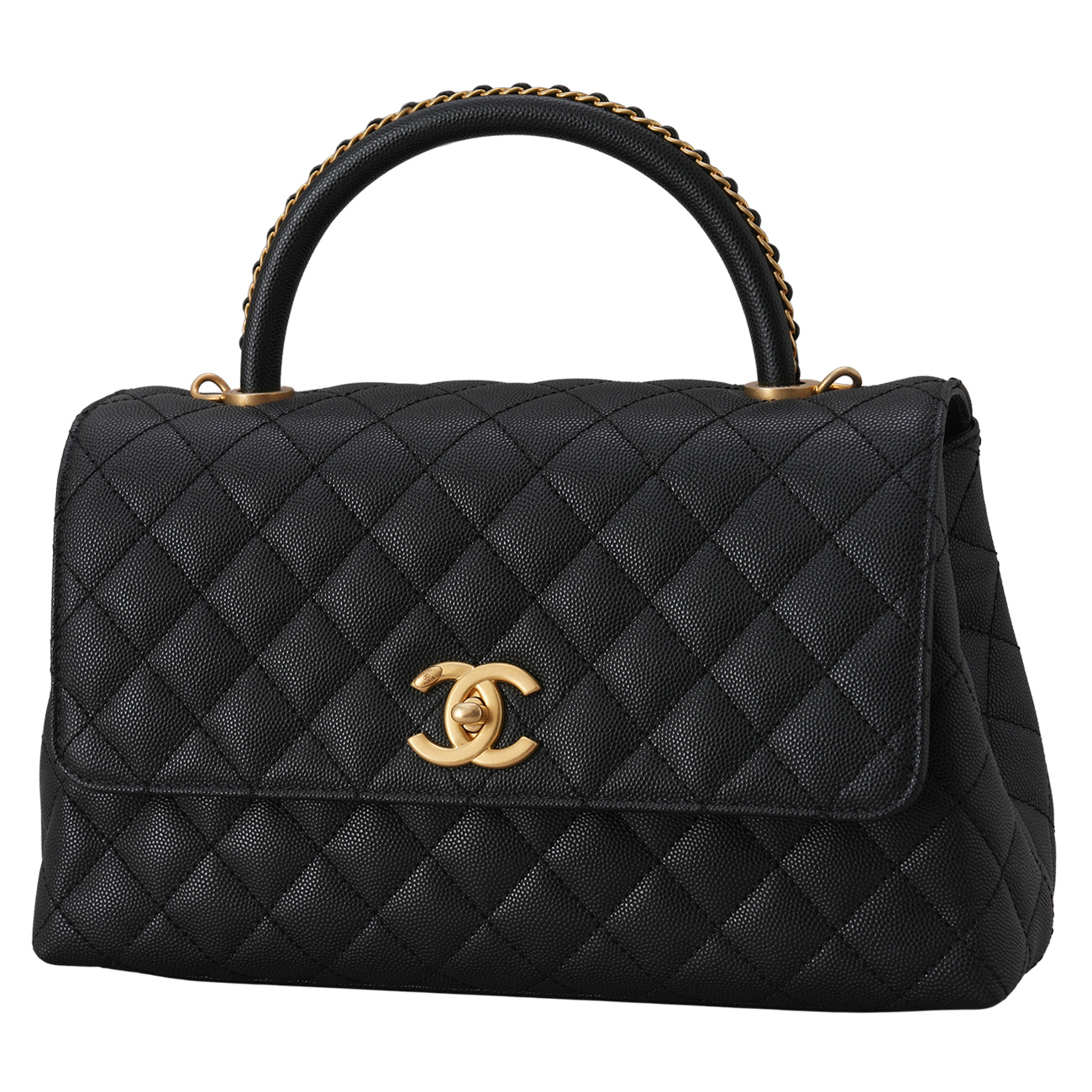CHANEL(USED)샤넬 A92991 시즌 캐비어 코코핸들 미듐