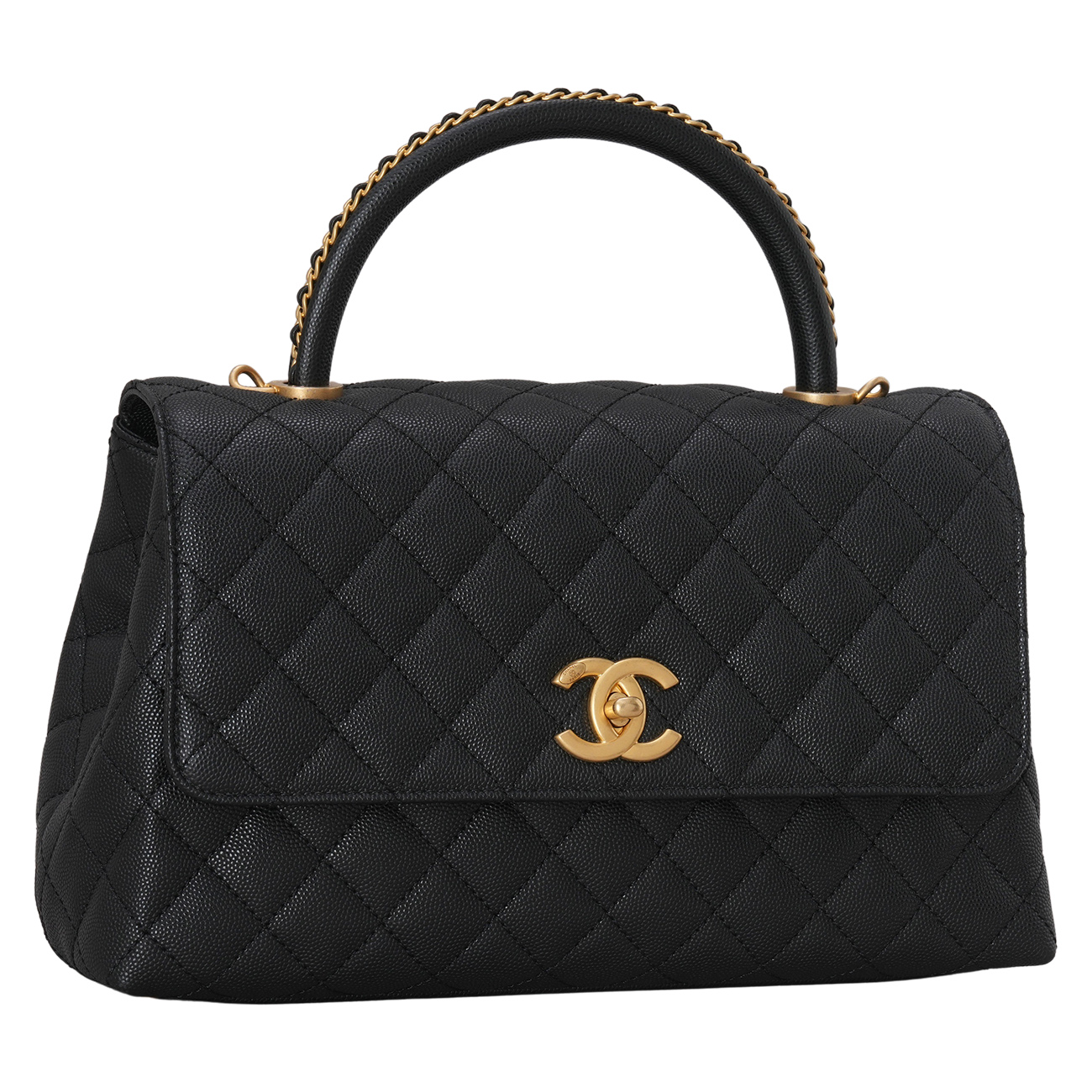 CHANEL(USED)샤넬 A92991 시즌 캐비어 코코핸들 미듐
