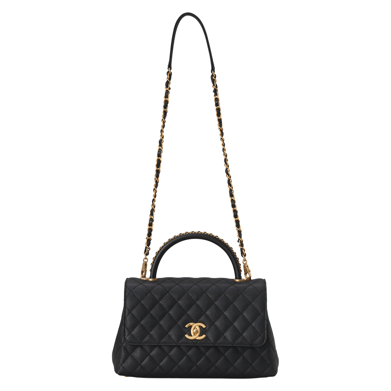 CHANEL(USED)샤넬 A92991 시즌 캐비어 코코핸들 미듐