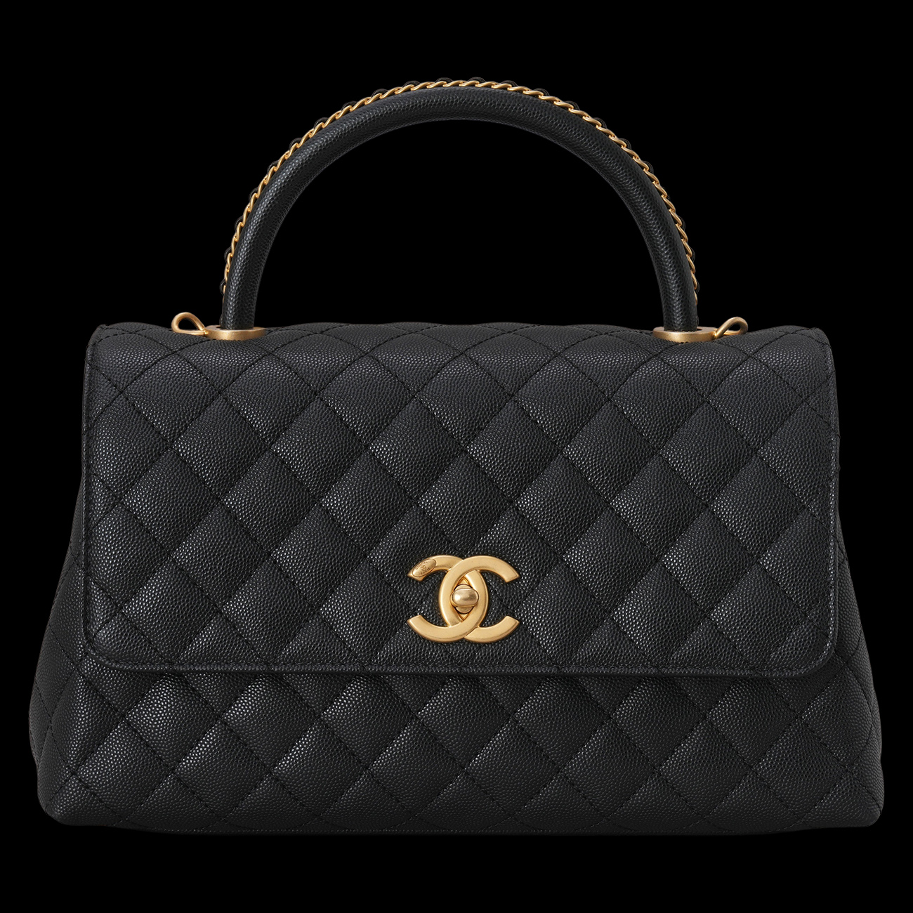 CHANEL(USED)샤넬 A92991 시즌 캐비어 코코핸들 미듐