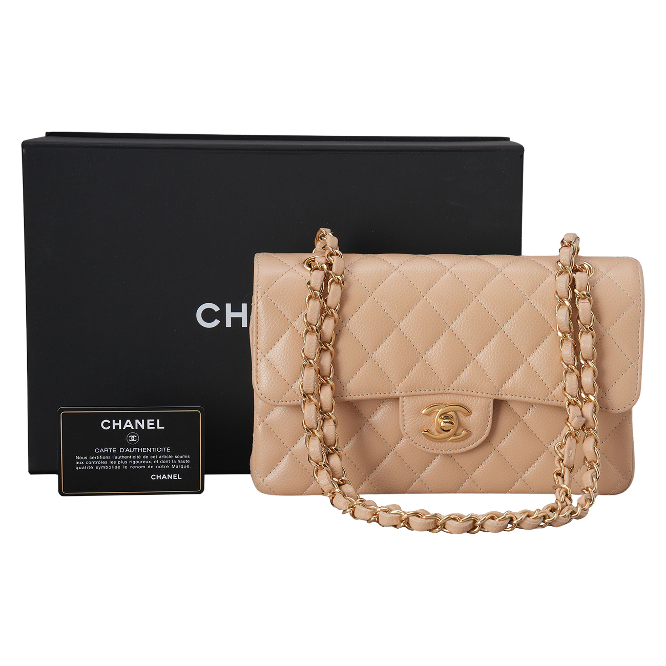 CHANEL(USED)샤넬 캐비어 클래식 스몰 플랩백