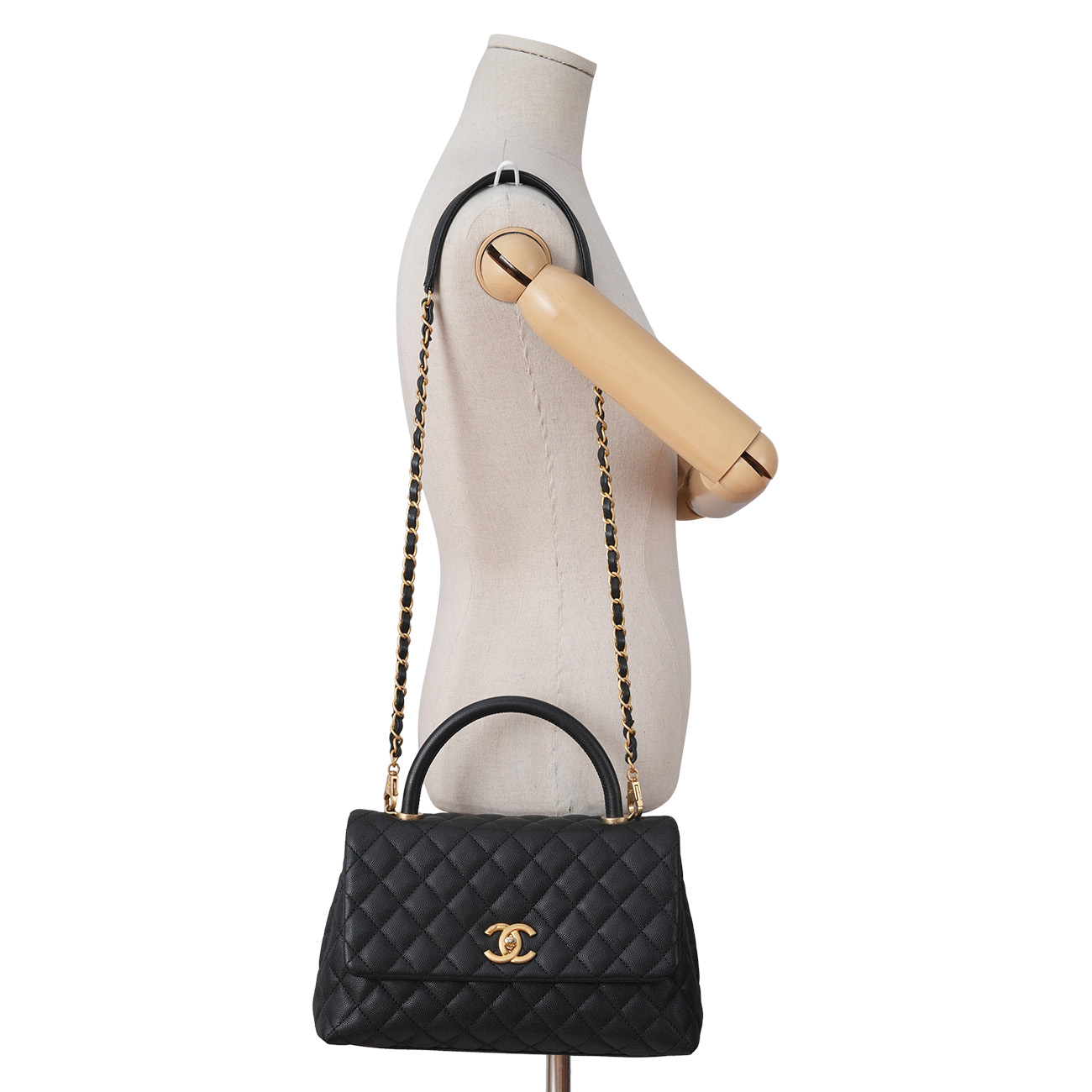 CHANEL(USED)샤넬 캐비어 코코핸들 28