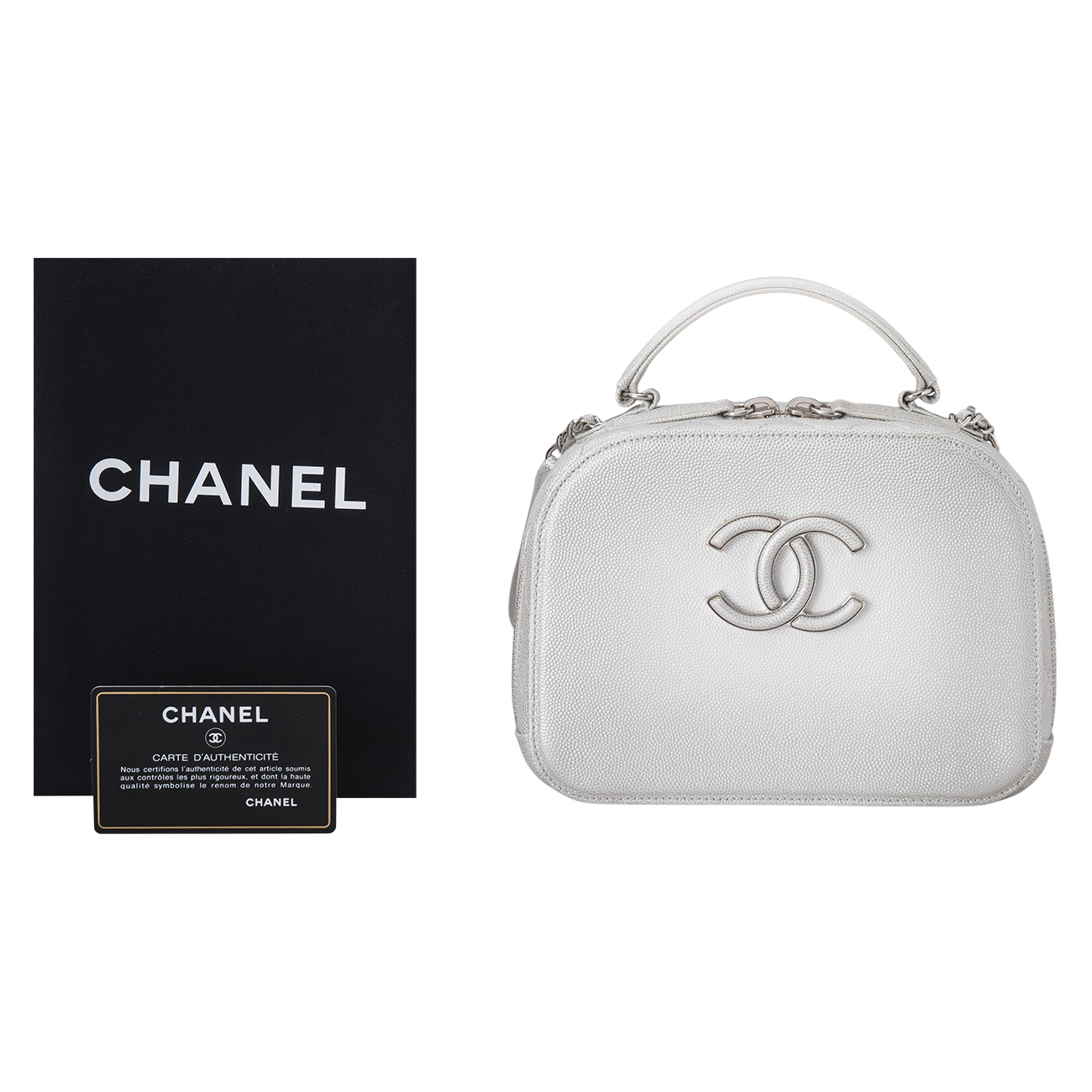 CHANEL(USED)샤넬 A93463 캐비어 코코 베니티 탑핸들