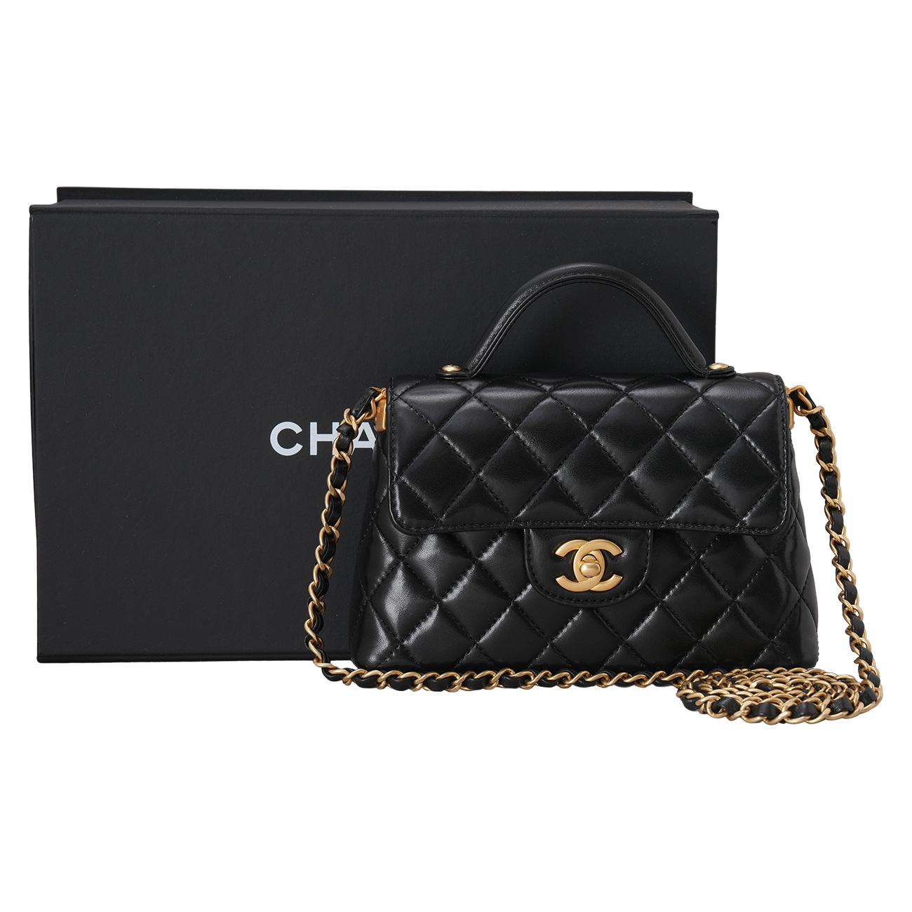 CHANEL(USED)샤넬 AS5355 시즌 탑핸들 체인백