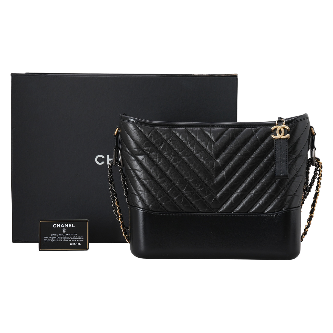 CHANEL(USED)샤넬 쉐브론 가브리엘 호보 라지