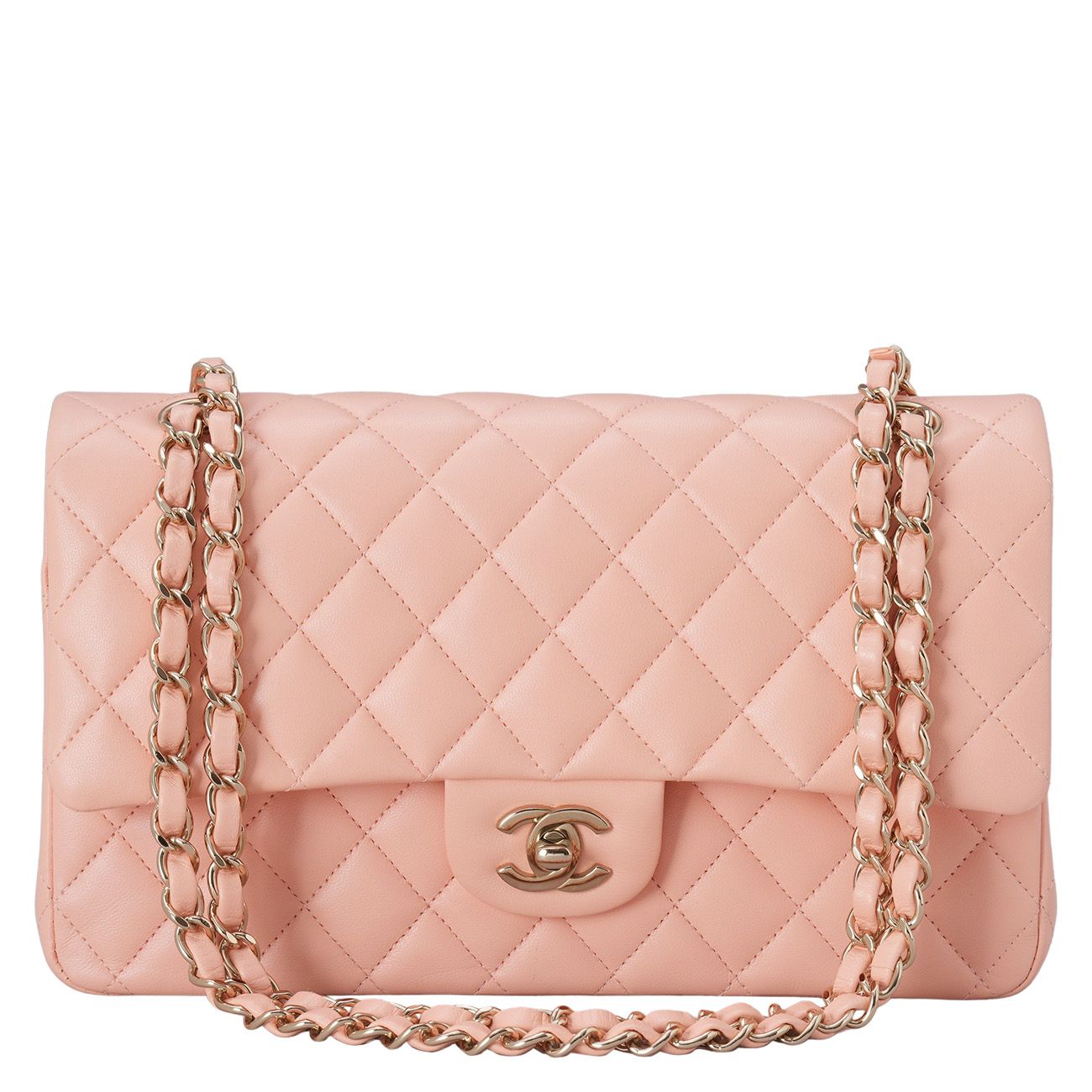 CHANEL(USED)샤넬 램스킨 클래식 미듐 플랩백