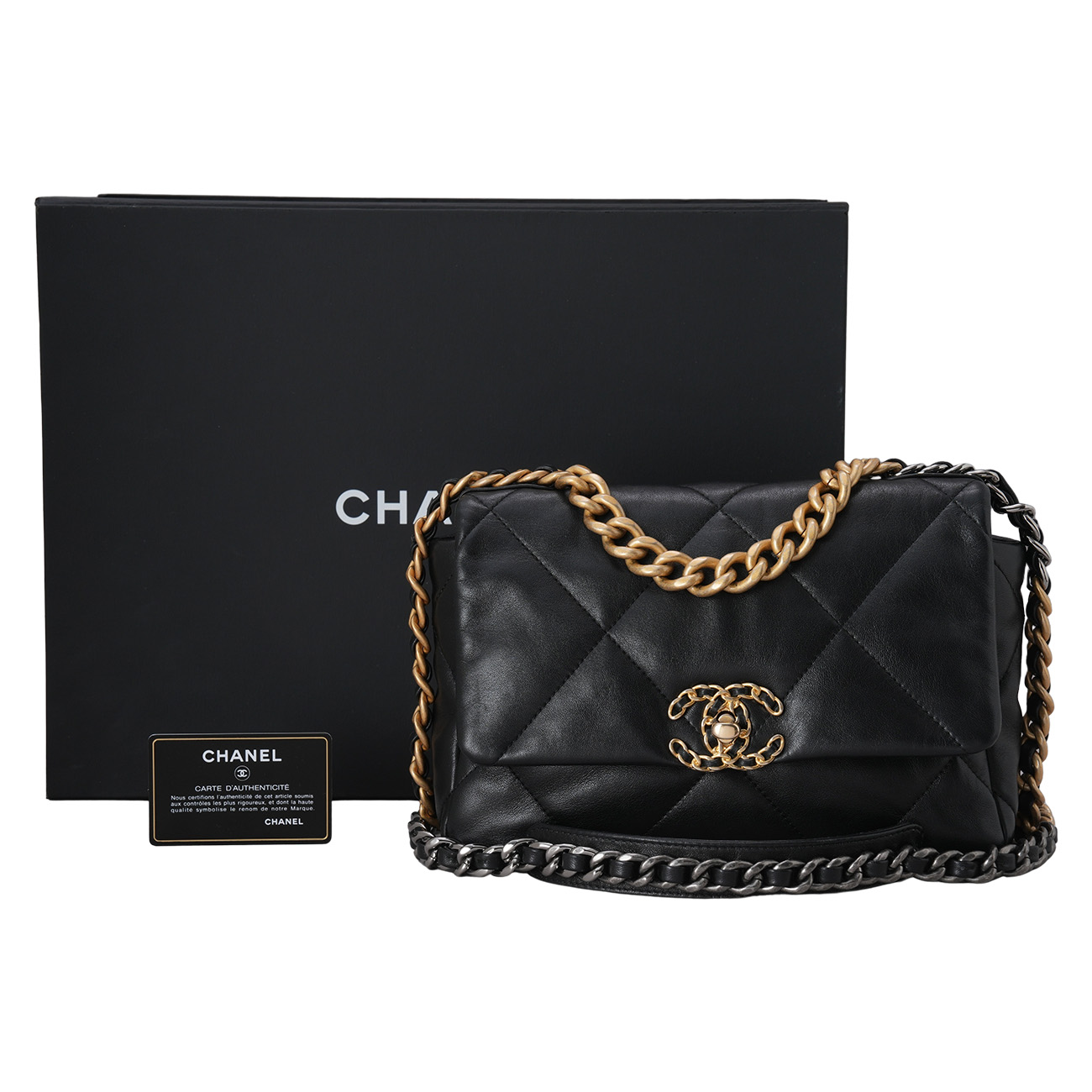 CHANEL(USED)샤넬 19 미디엄 백