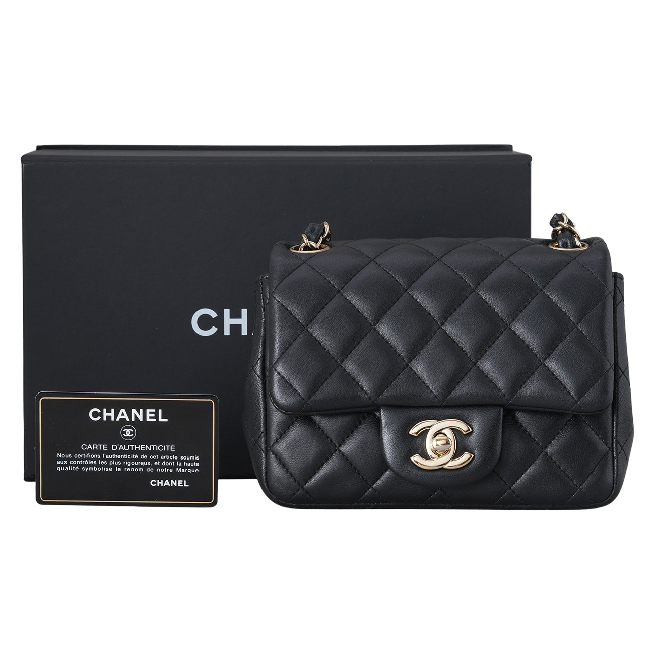 CHANEL(USED)샤넬 램스킨 쁘띠삭 크로스백