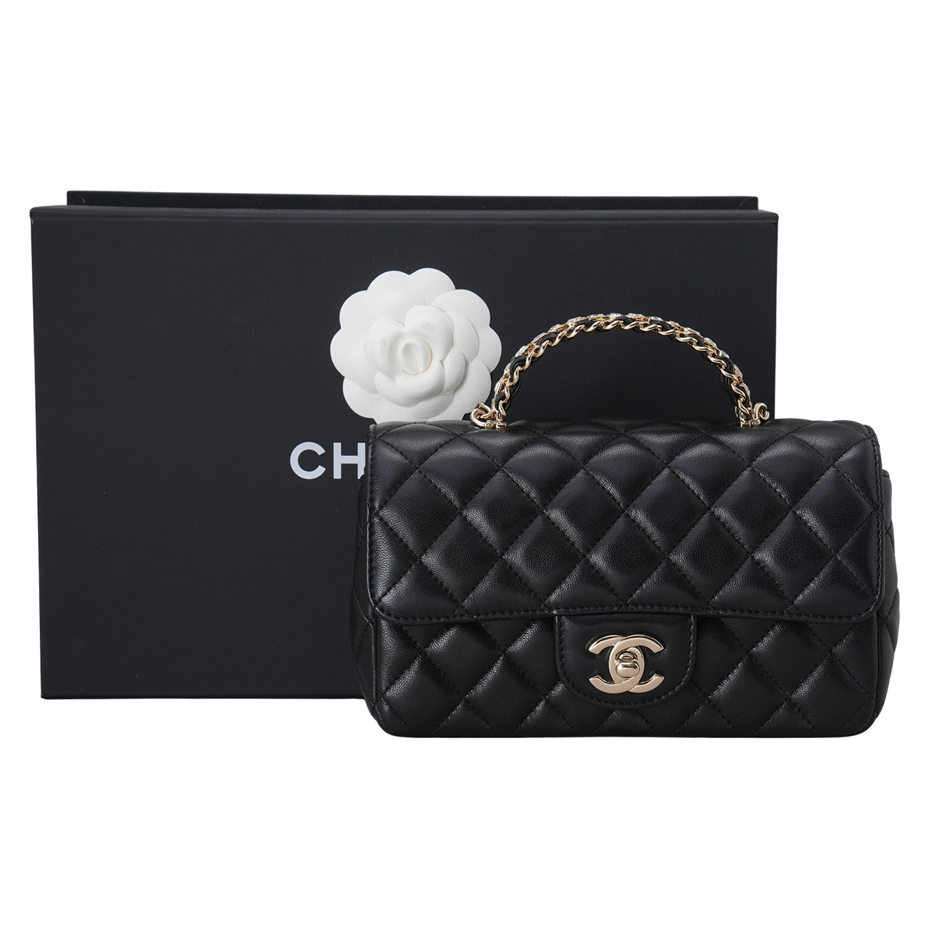 CHANEL(USED)샤넬 AS4141 시즌 클래식 뉴미니 탑핸들백