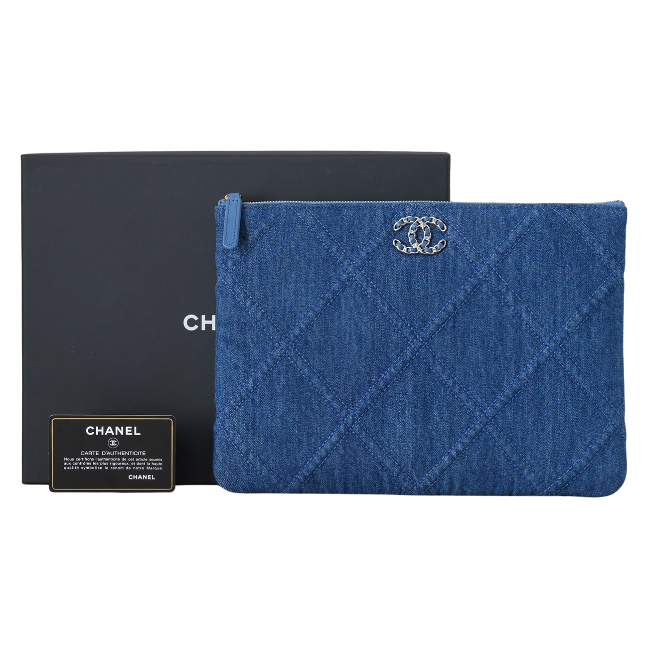 CHANEL(USED)샤넬 AP0951 데님 19 클러치 미듐