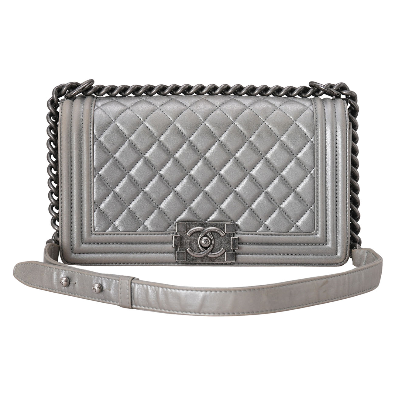 CHANEL(USED)샤넬 보이샤넬 미듐 플랩백