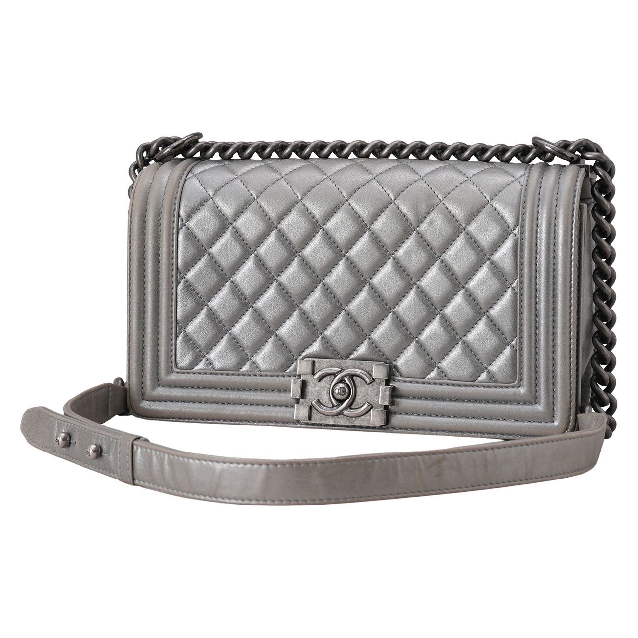 CHANEL(USED)샤넬 보이샤넬 미듐 플랩백