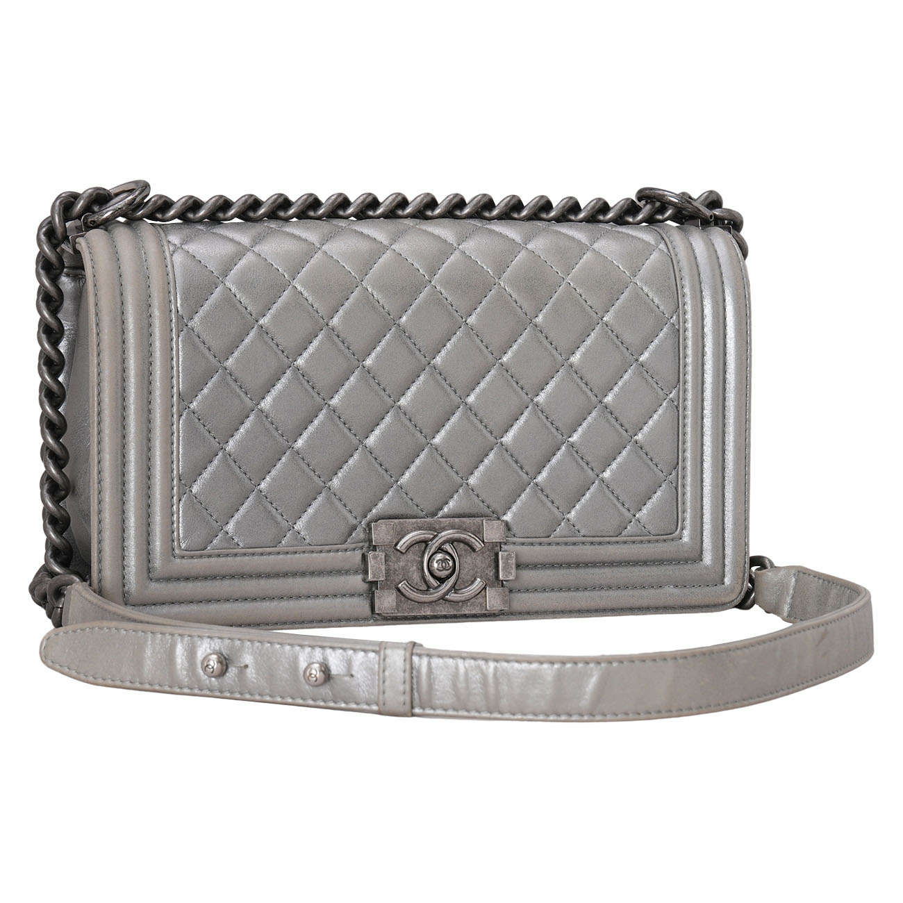 CHANEL(USED)샤넬 보이샤넬 미듐 플랩백
