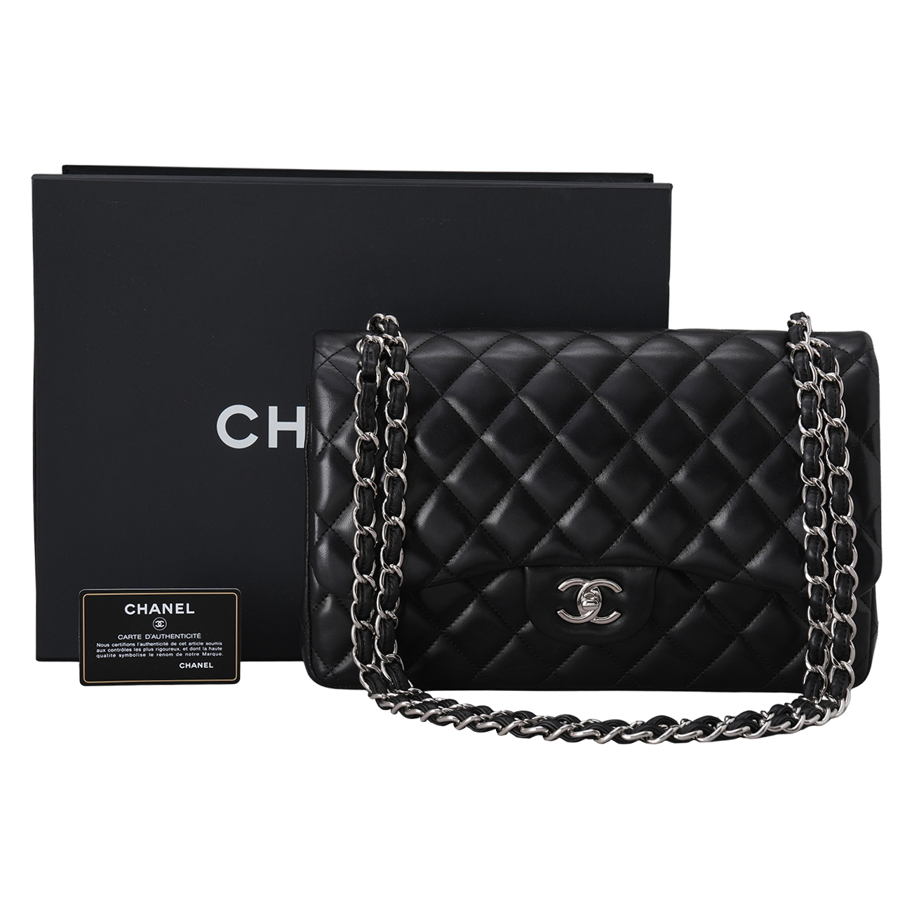 CHANEL(USED)샤넬 램스킨 클래식 라지 플랩백