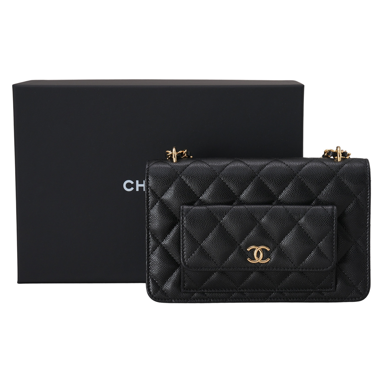 CHANEL(USED)샤넬 AP3464 캐비어 포켓 WOC