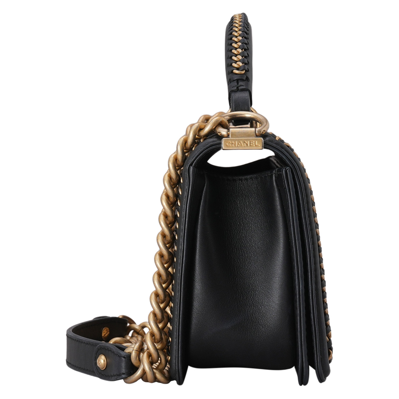 CHANEL(USED)샤넬 A94804 시즌 보이샤넬 탑핸들 미듐
