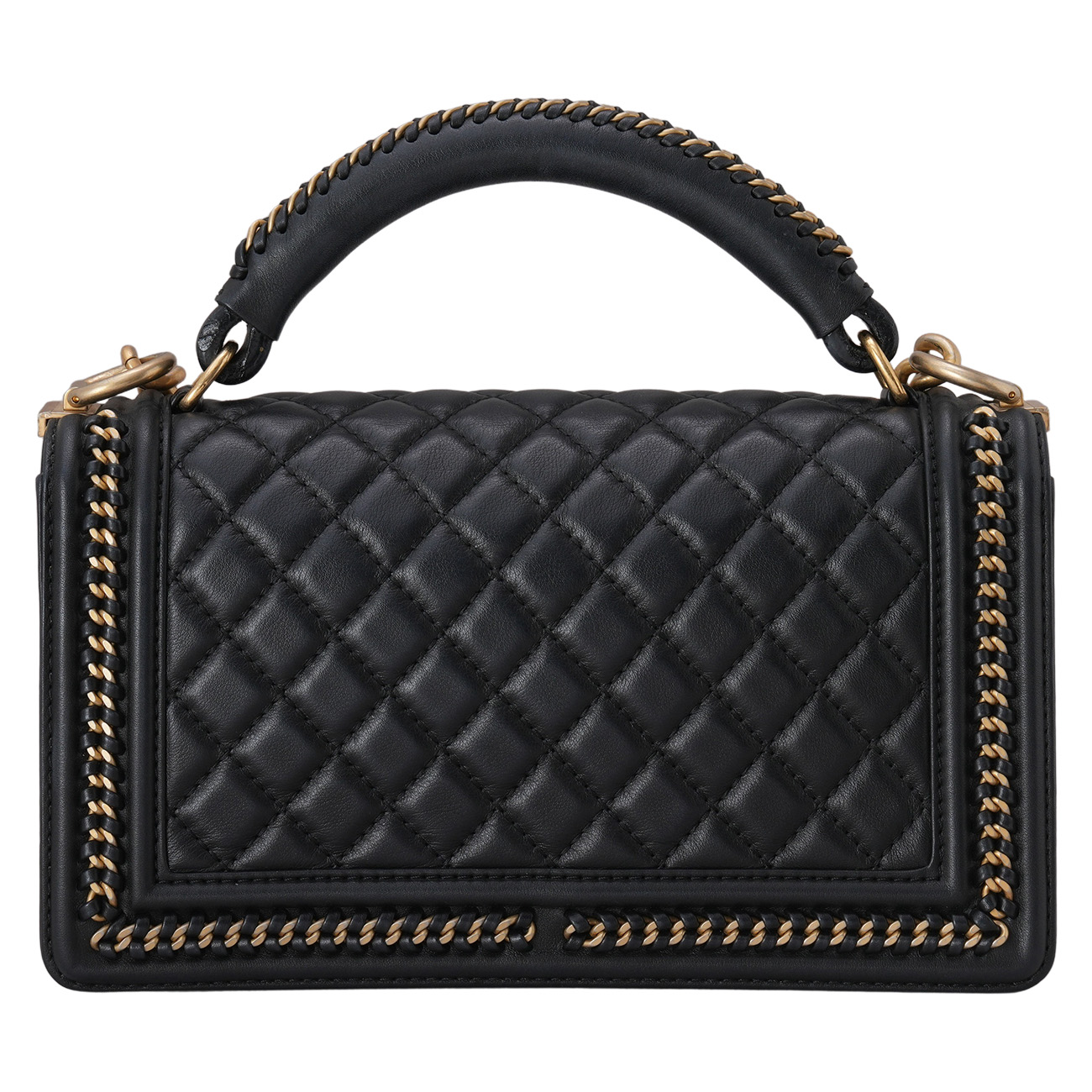 CHANEL(USED)샤넬 A94804 시즌 보이샤넬 탑핸들 미듐