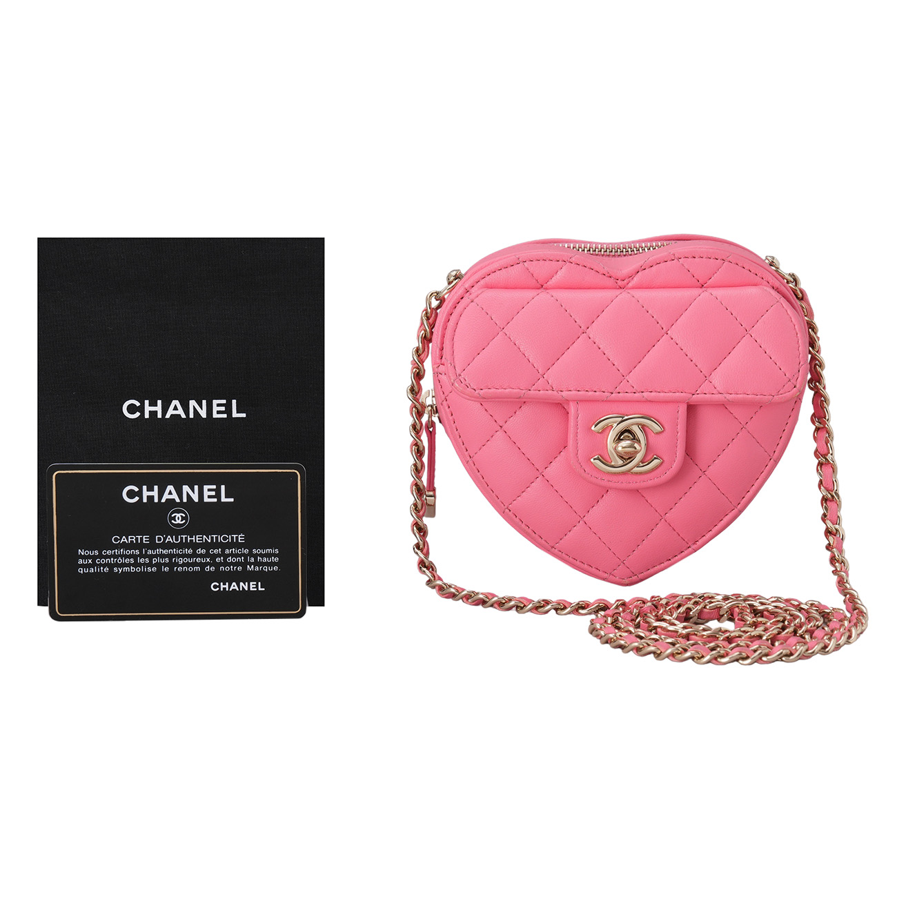 CHANEL(USED)샤넬 램스킨 하트백