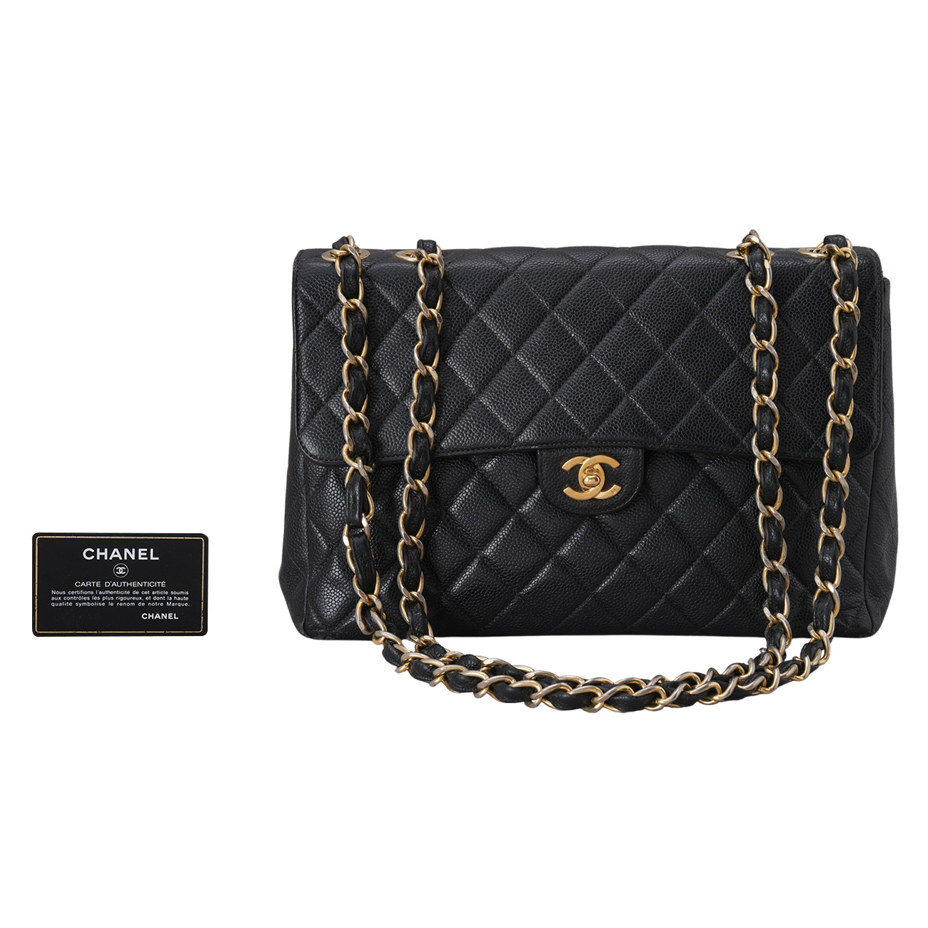 CHANEL(USED)샤넬 시즌 캐비어 체인 숄더백