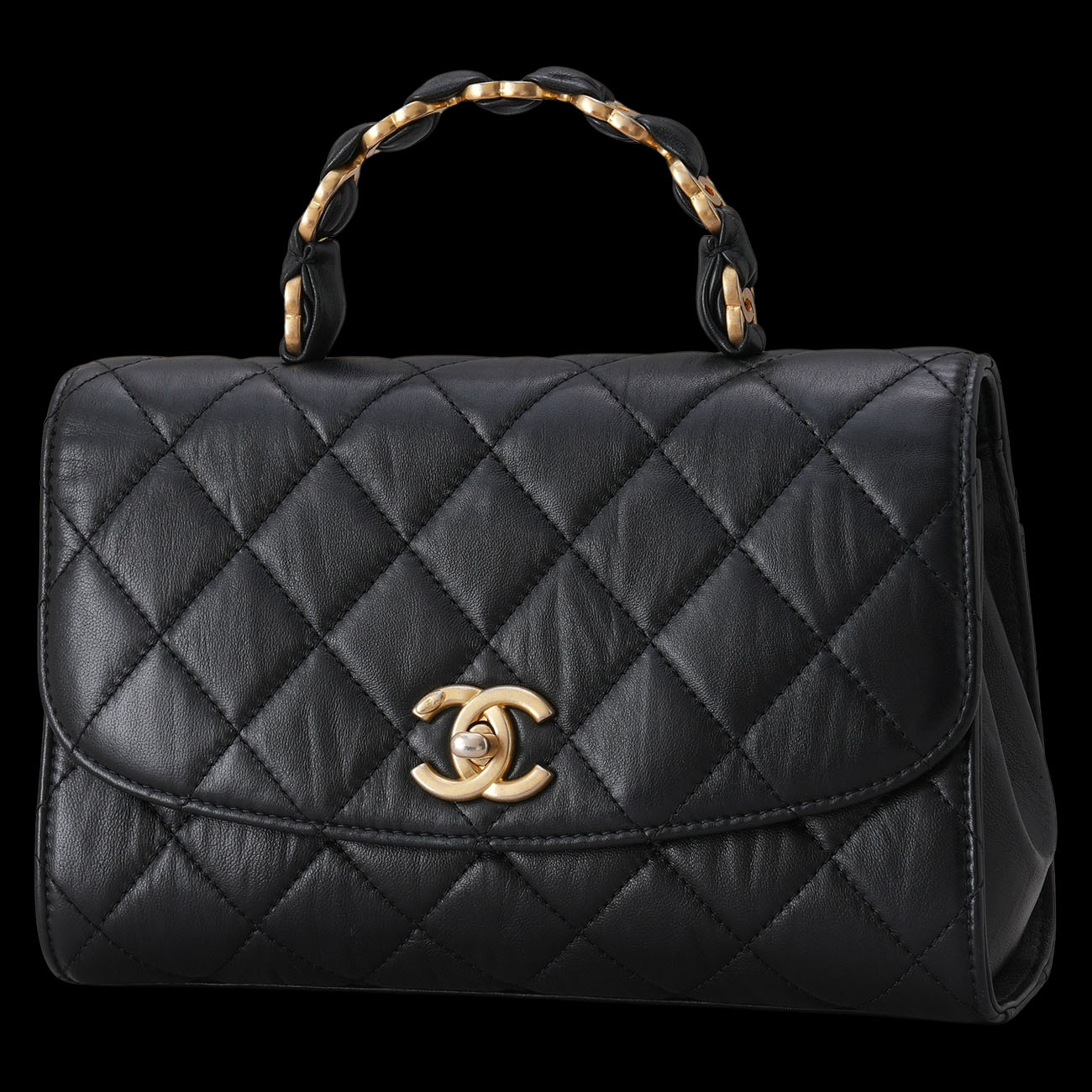CHANEL(USED)샤넬 AS2478 시즌 CC체인 탑핸들