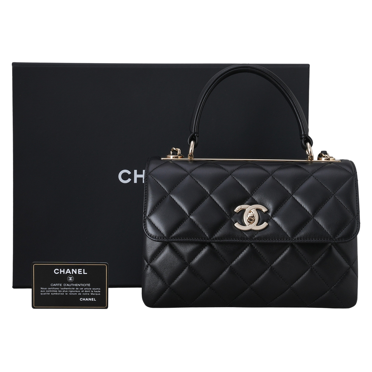 CHANEL(USED)샤넬 램스킨 트렌디CC 미듐