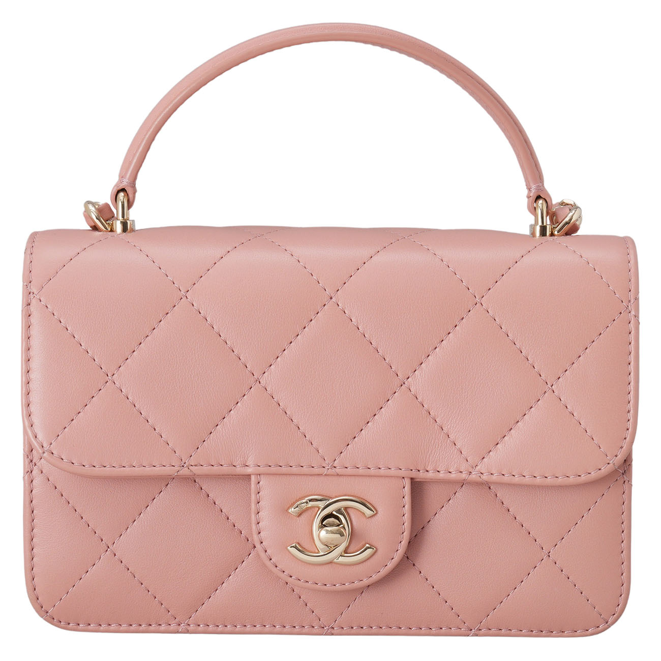 CHANEL(USED)샤넬 AS2680 시즌 코코 레이디 탑핸들 체인백