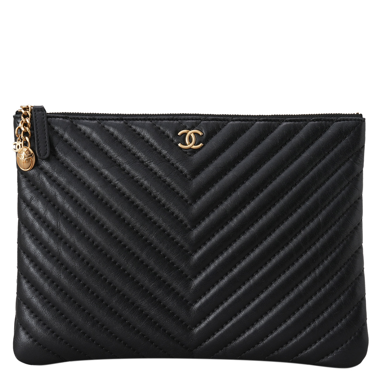 CHANEL(USED)샤넬 시즌 쉐브론 클러치