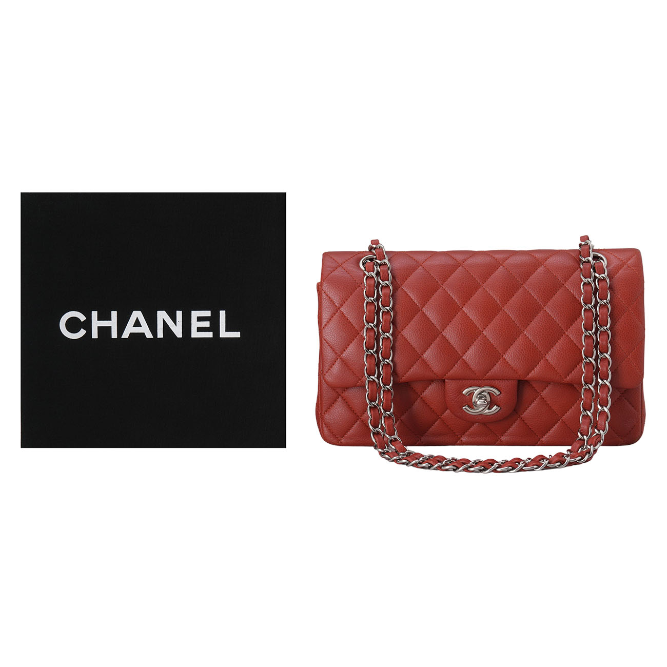 CHANEL(USED)샤넬 캐비어 클래식 미듐 플랩백