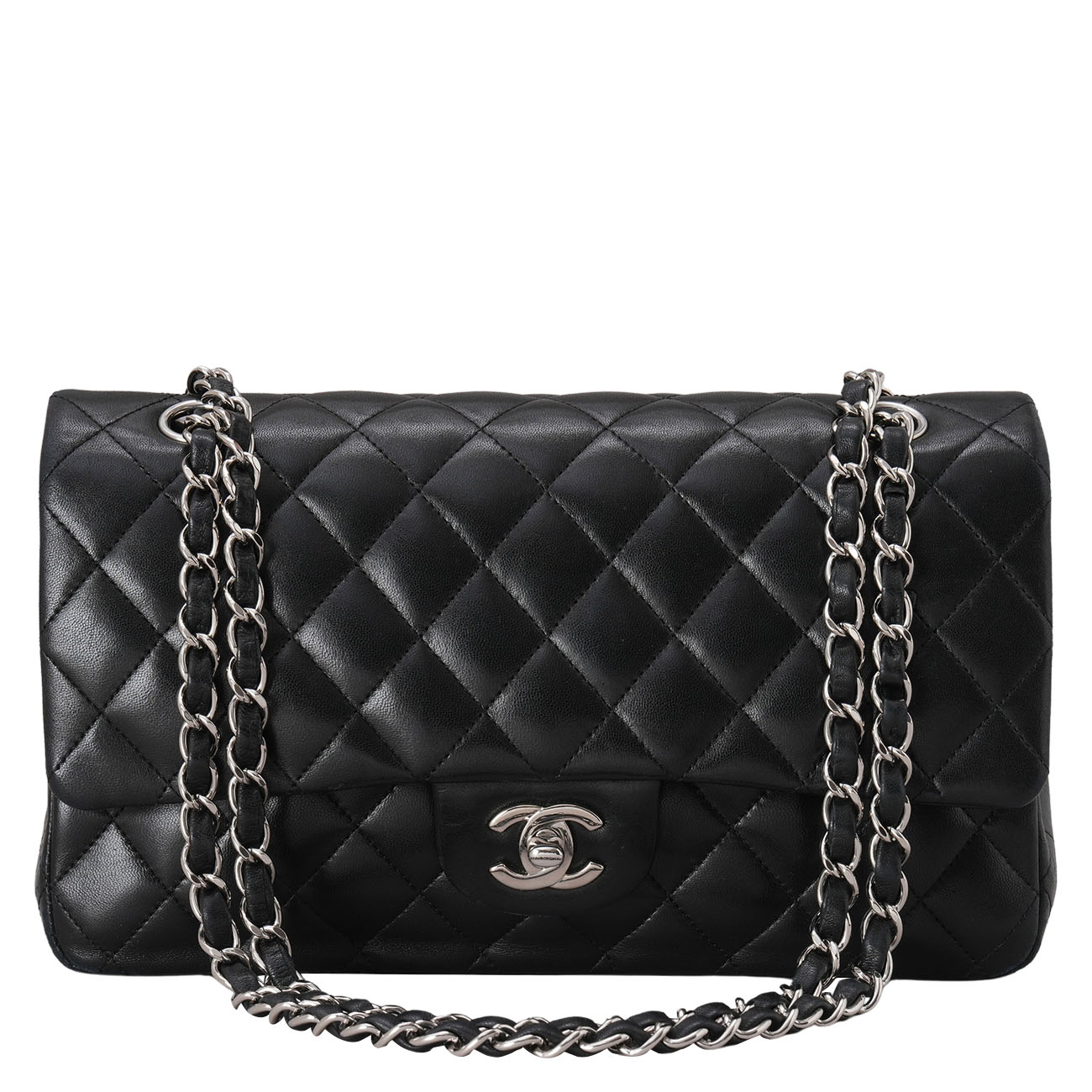 CHANEL(USED)샤넬 램스킨 클래식 미듐 플랩백