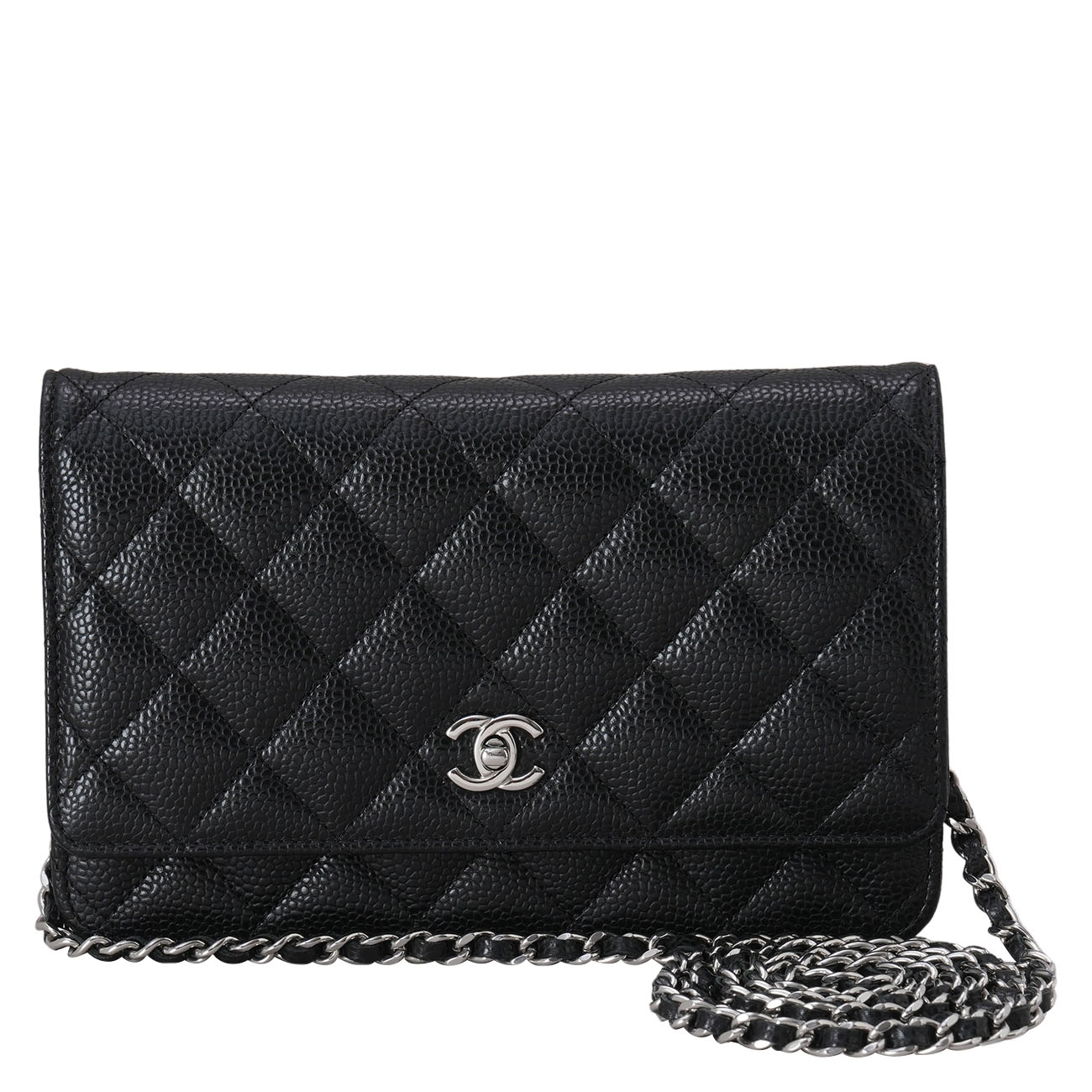 CHANEL(USED)샤넬 AP4241 캐비어 클래식 턴락 WOC