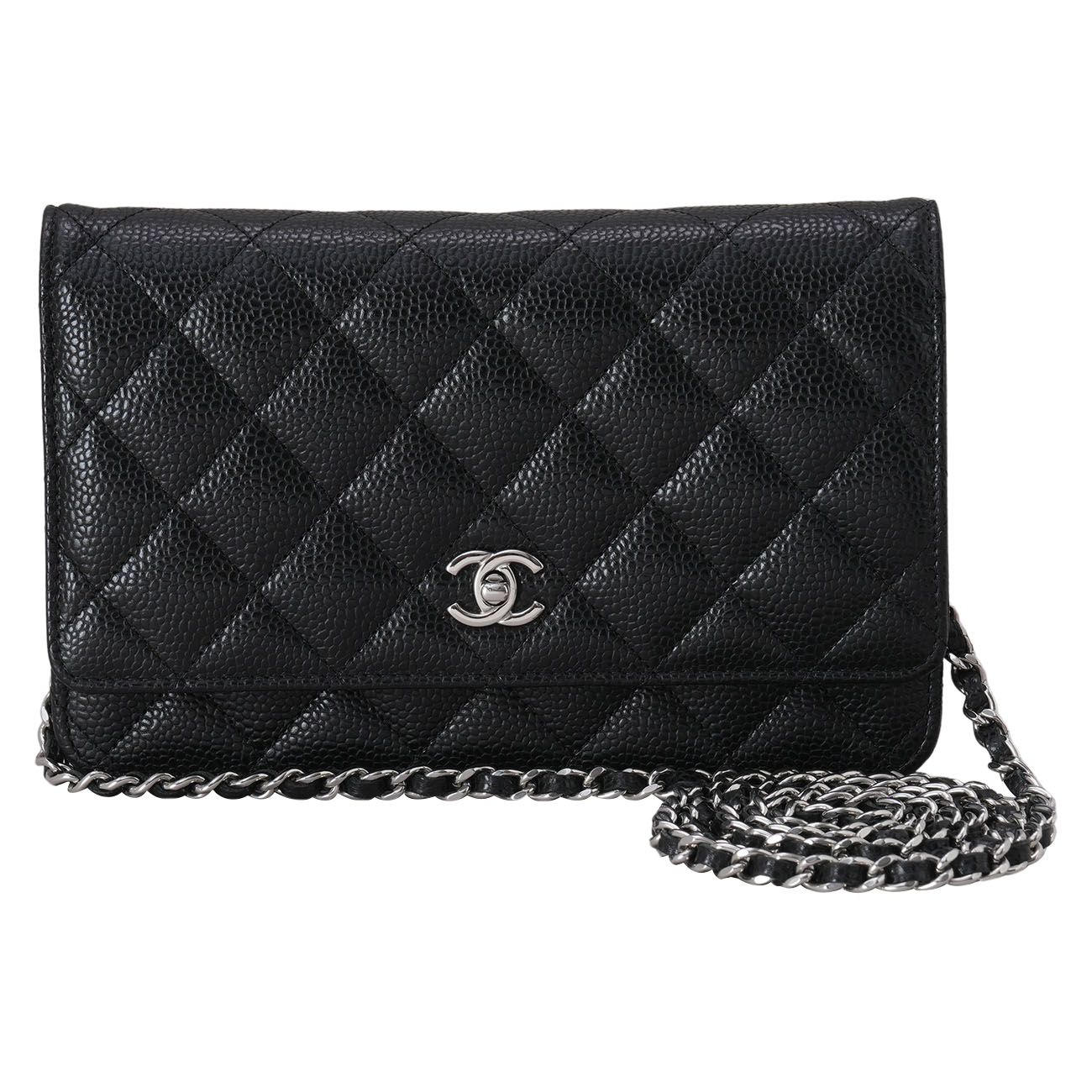 CHANEL(USED)샤넬 AP4241 캐비어 클래식 턴락 WOC