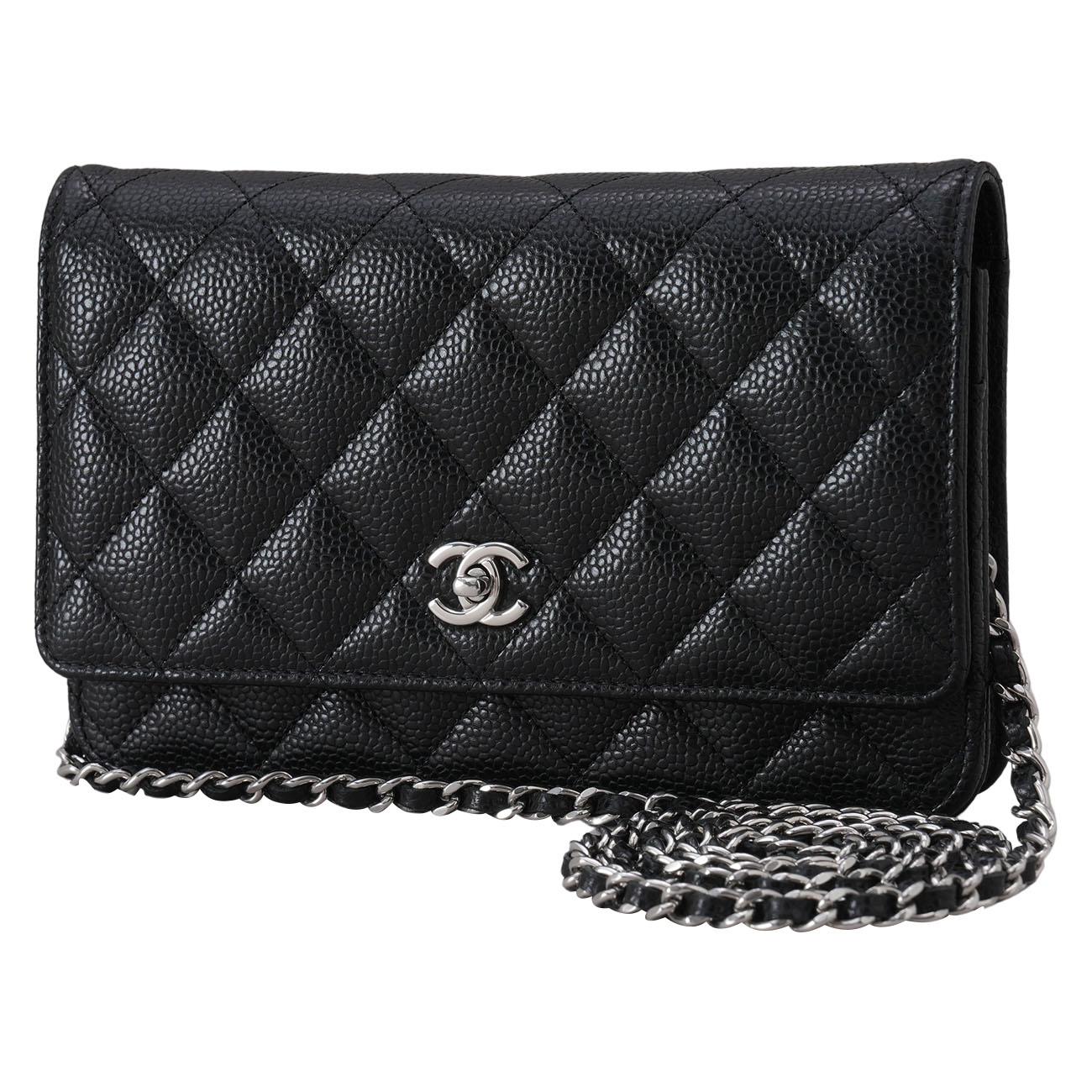 CHANEL(USED)샤넬 AP4241 캐비어 클래식 턴락 WOC
