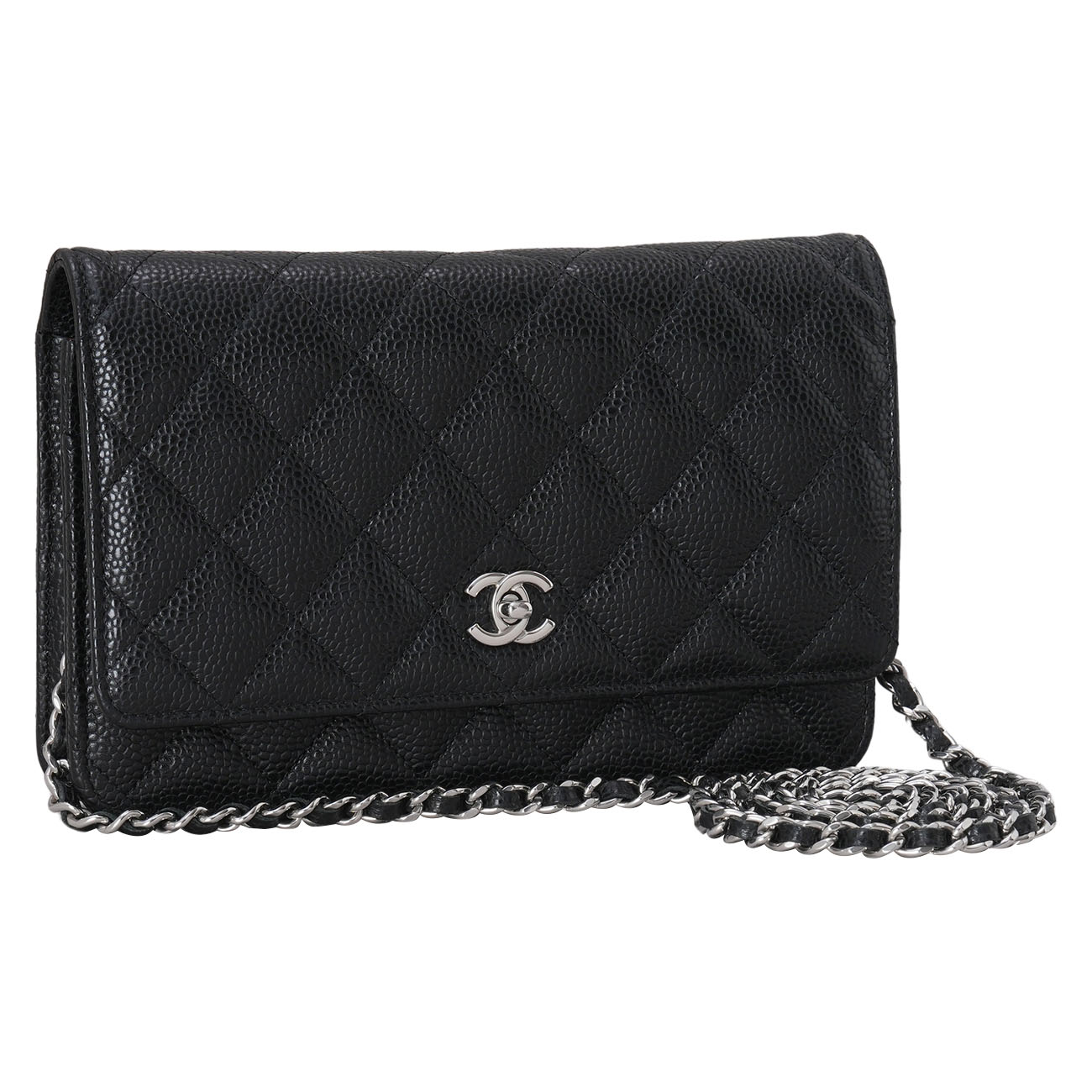 CHANEL(USED)샤넬 AP4241 캐비어 클래식 턴락 WOC
