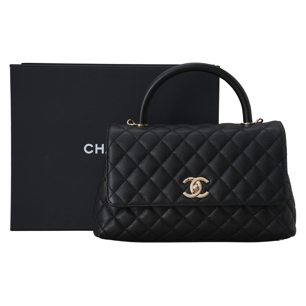 CHANEL(USED)샤넬 캐비어 코코핸들 미듐