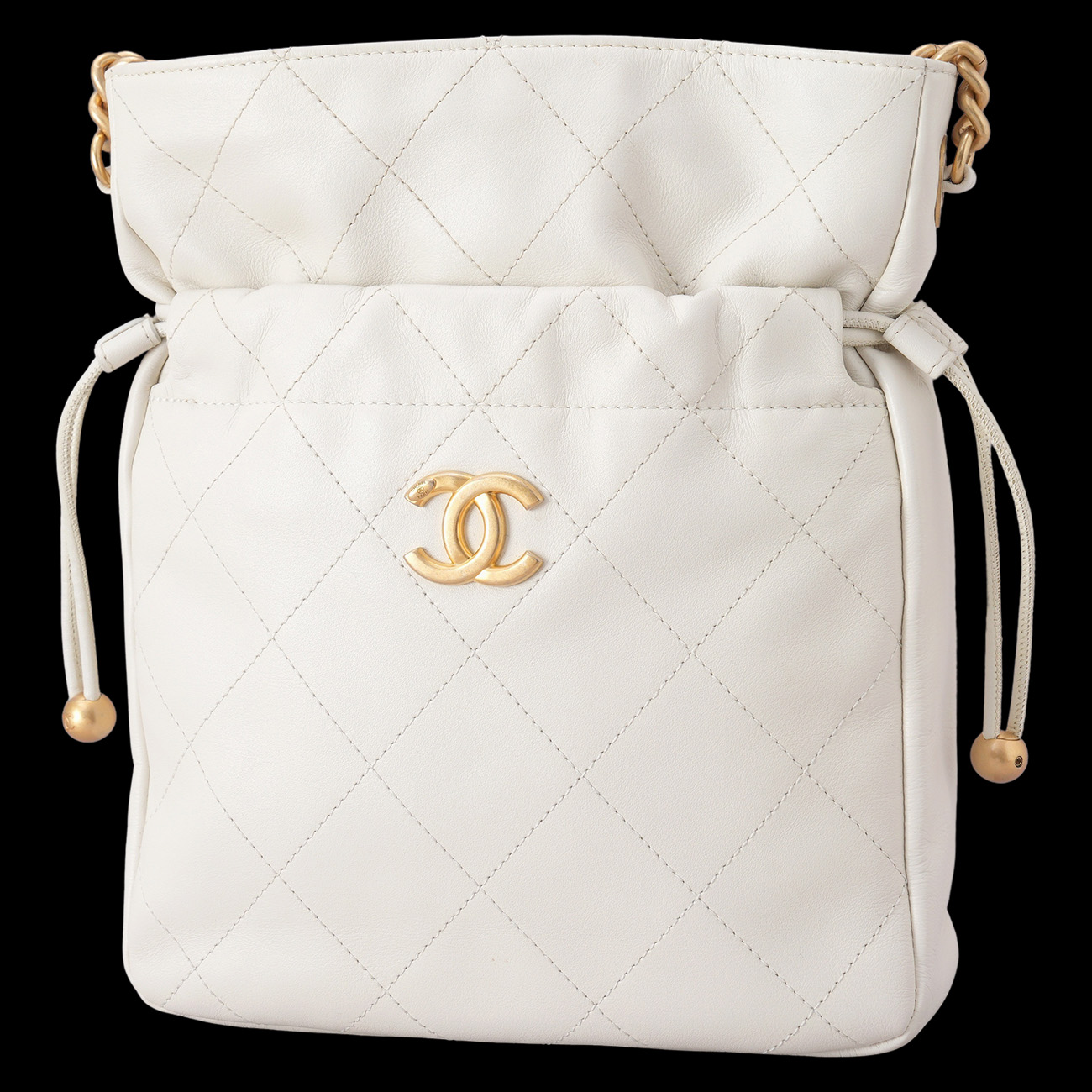 CHANEL(USED)샤넬 드로스트링 체인 숄더백