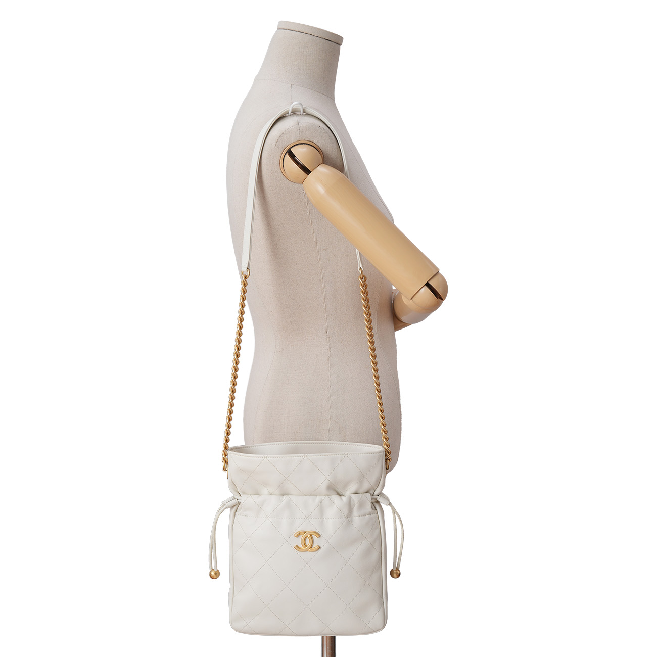CHANEL(USED)샤넬 드로스트링 체인 숄더백