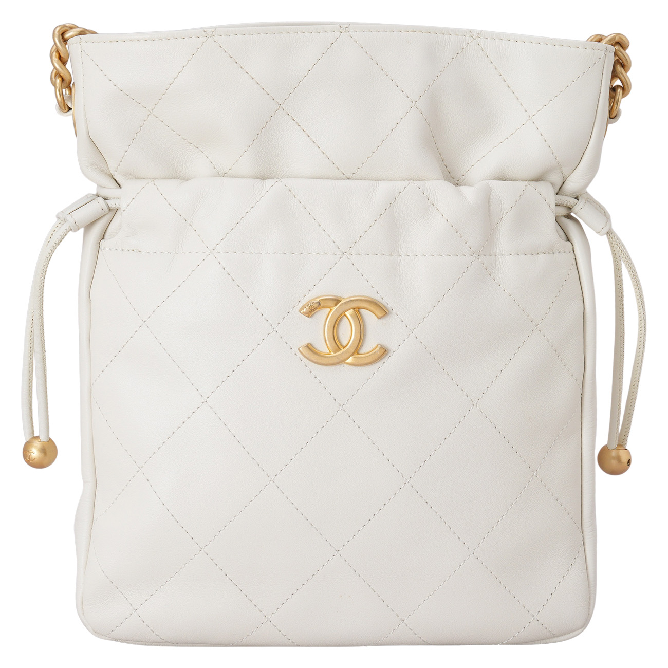 CHANEL(USED)샤넬 드로스트링 체인 숄더백