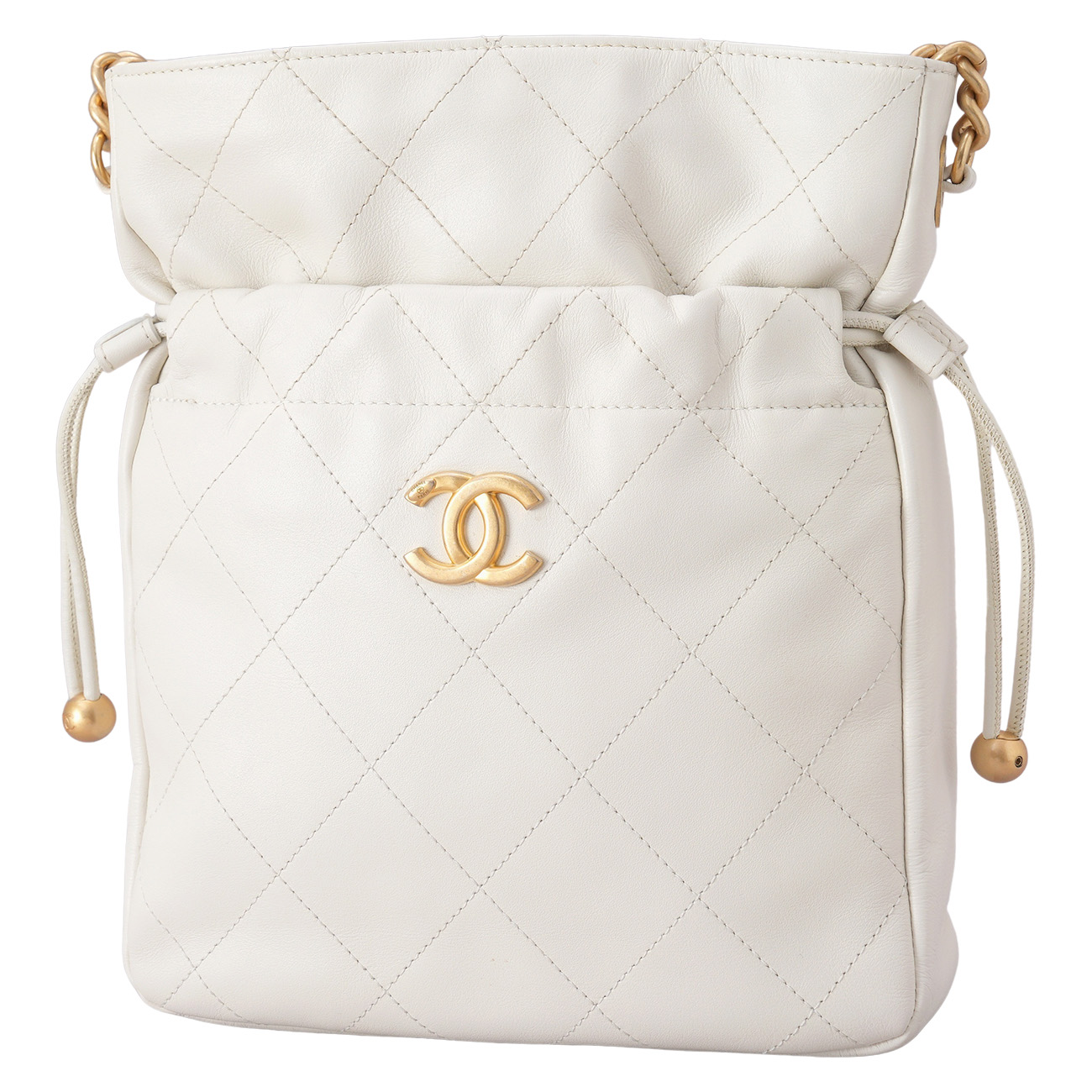 CHANEL(USED)샤넬 드로스트링 체인 숄더백