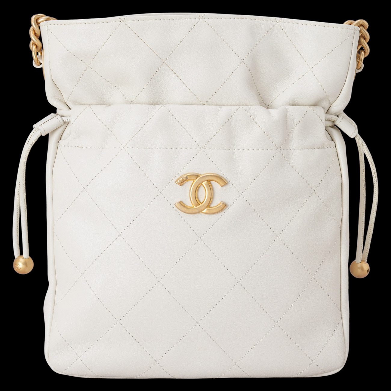 CHANEL(USED)샤넬 드로스트링 체인 숄더백