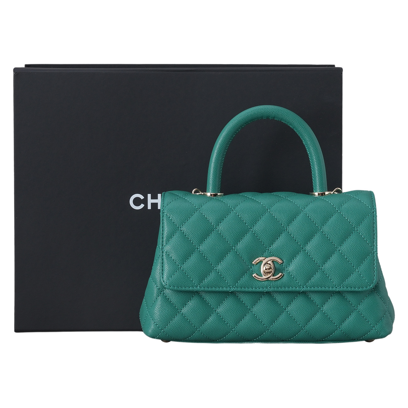 CHANEL(USED)샤넬 A92990 캐비어 코코핸들 23