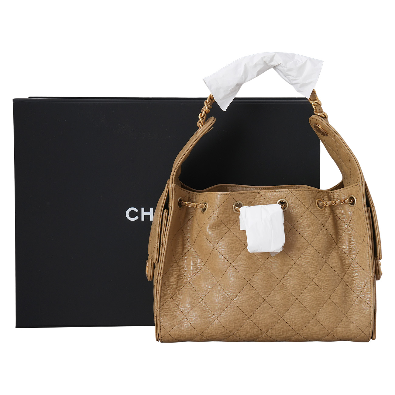 CHANEL(NEW)샤넬 캐비어 25백 다크베이지 (새상품) NEW PRODUCT