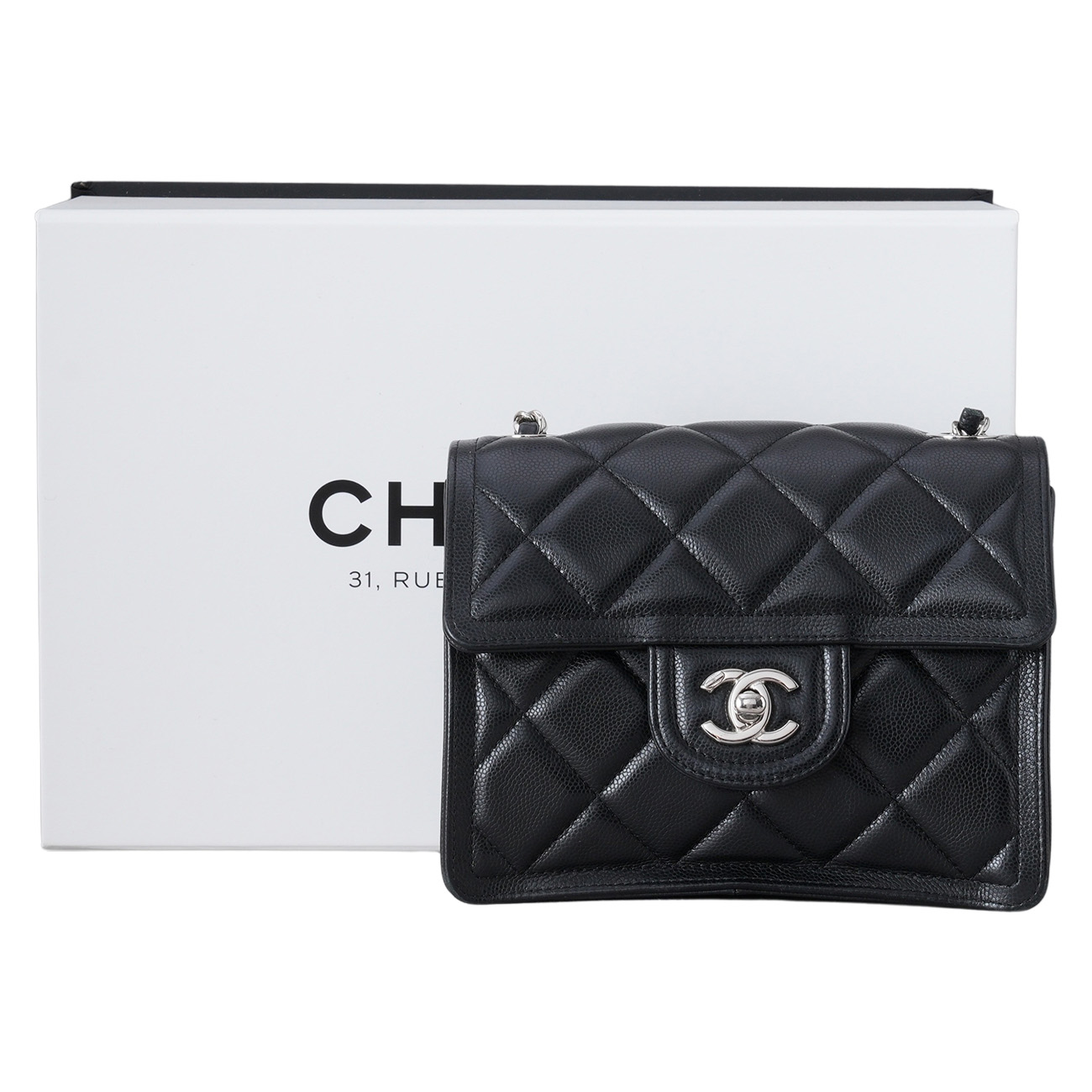 CHANEL(USED)샤넬 AS4406 시즌 캐비어 퀼팅 체인 숄더백