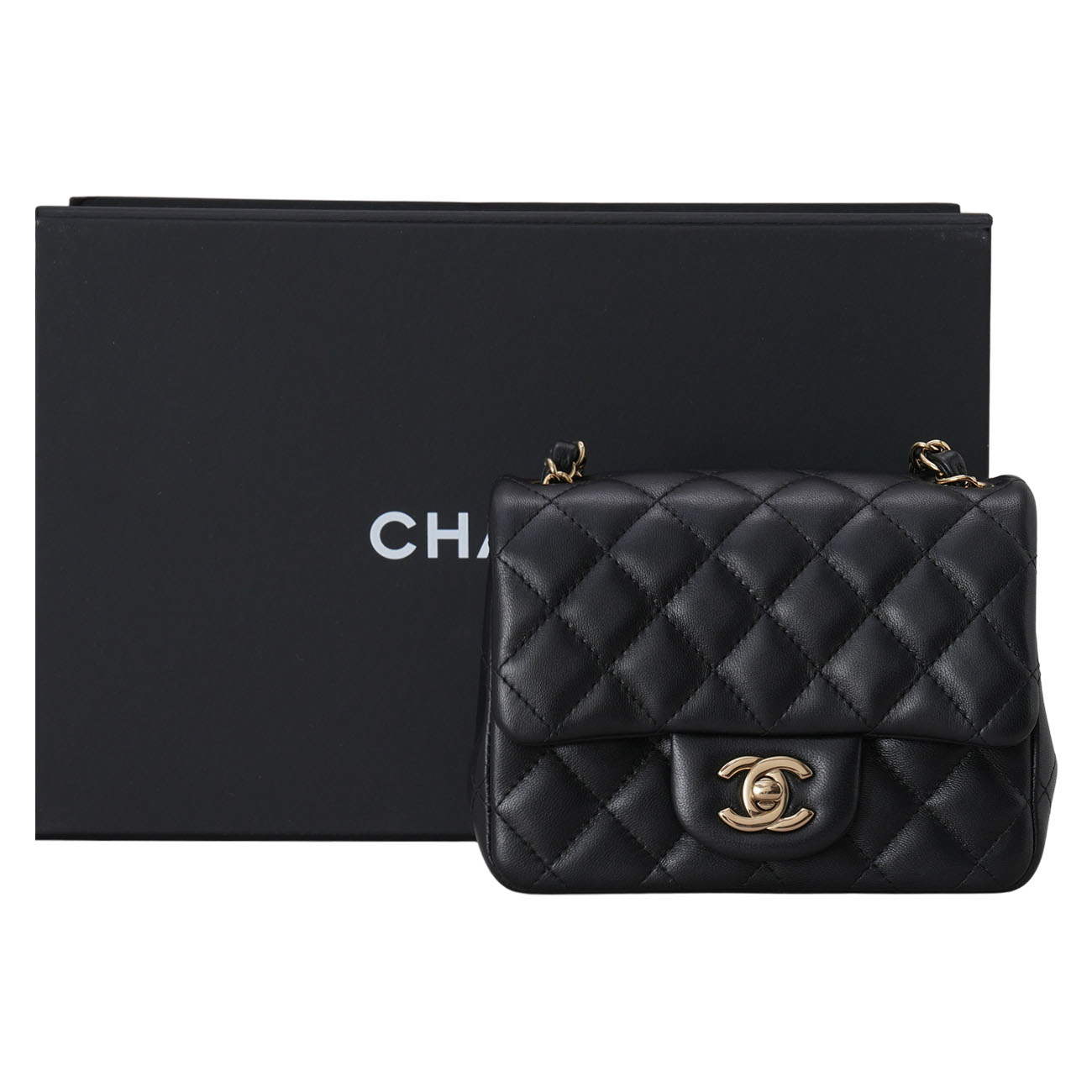 CHANEL(USED)샤넬 램스킨 클래식 쁘띠삭