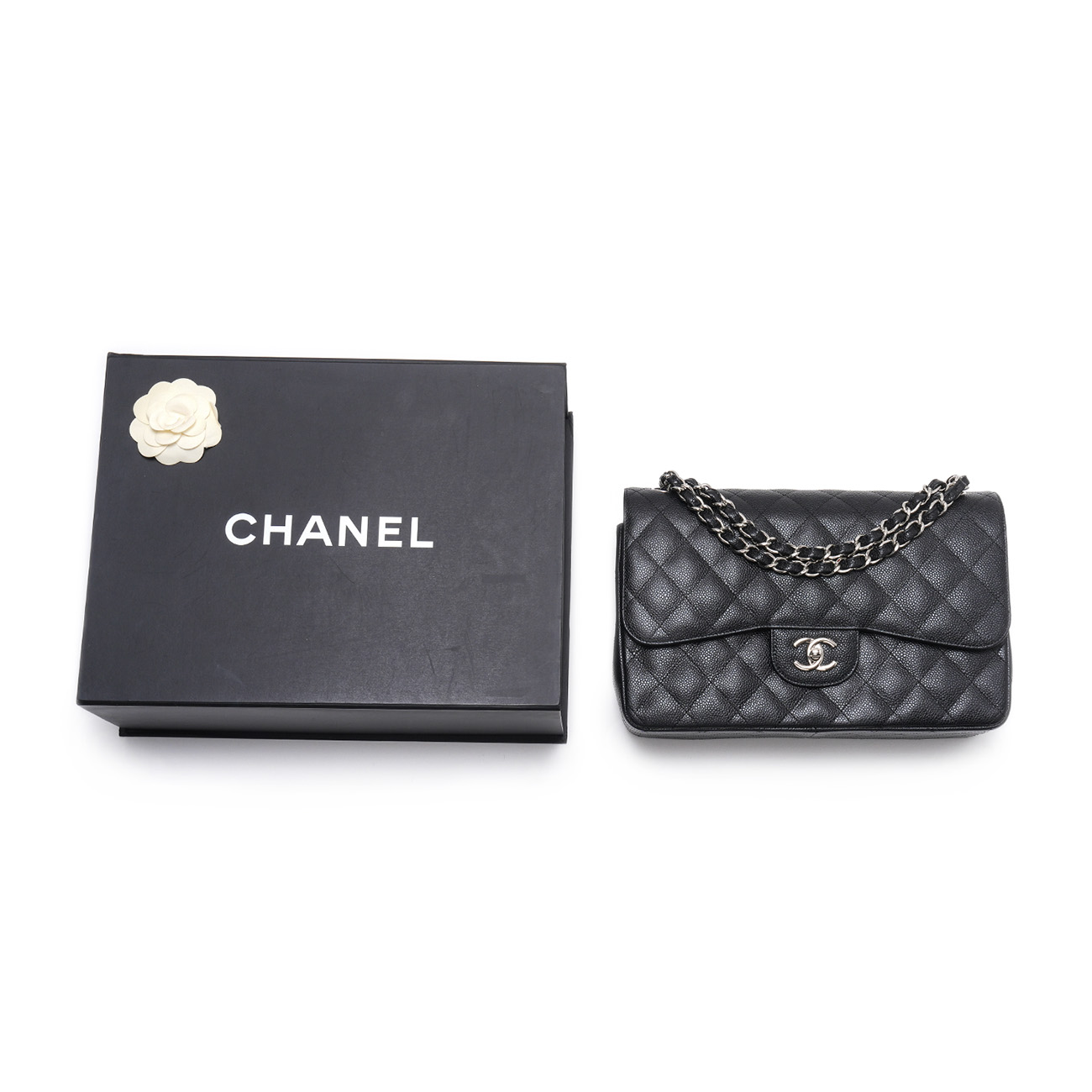 CHANEL(USED)샤넬 캐비어 클래식 점보 플랩백
