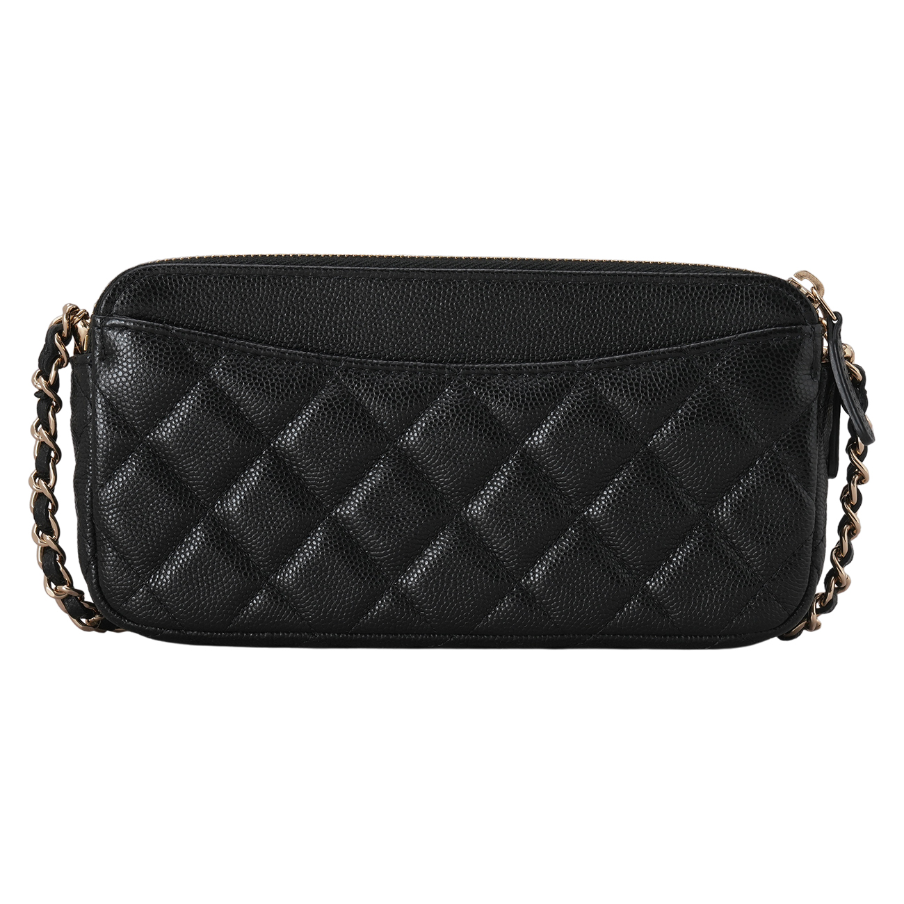 CHANEL(USED)샤넬 캐비어 더블지퍼 WOC