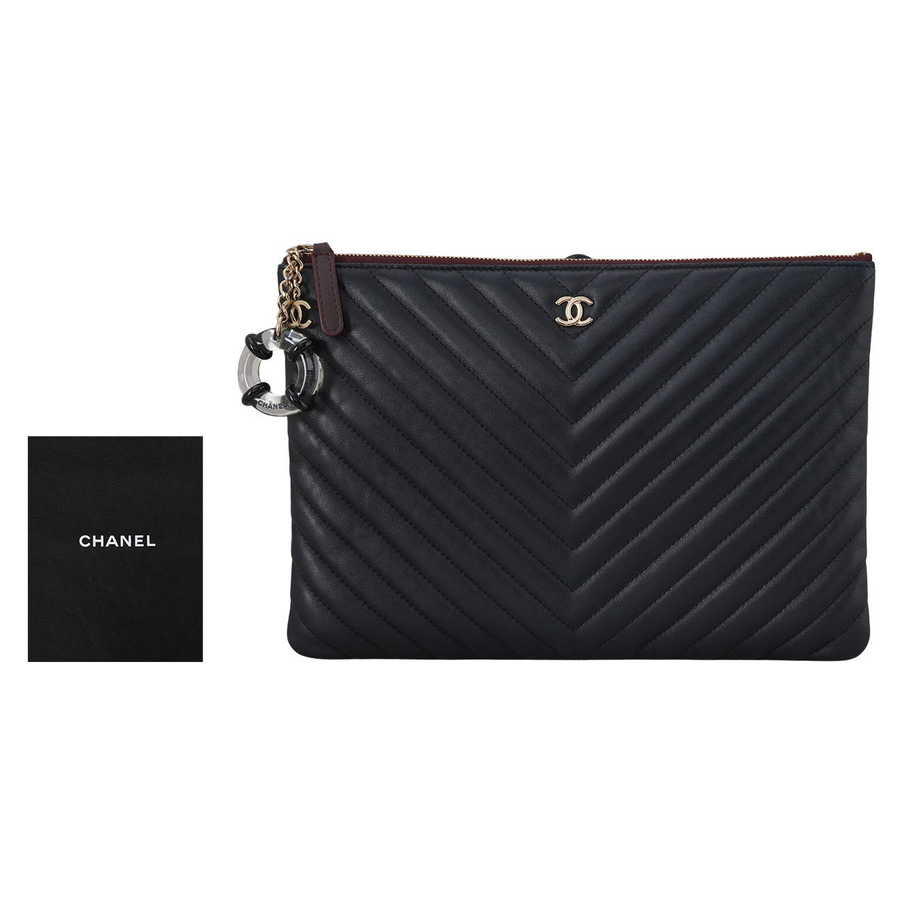 CHANEL(USED)샤넬 쉐브론 클래식 클러치