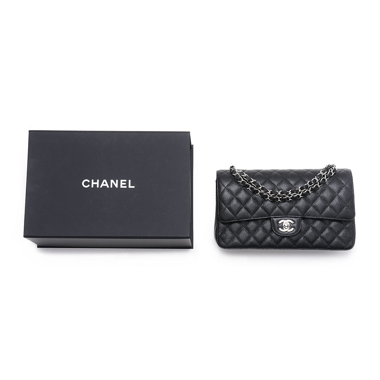CHANEL(USED)샤넬 캐비어 클래식 미듐 플랩백