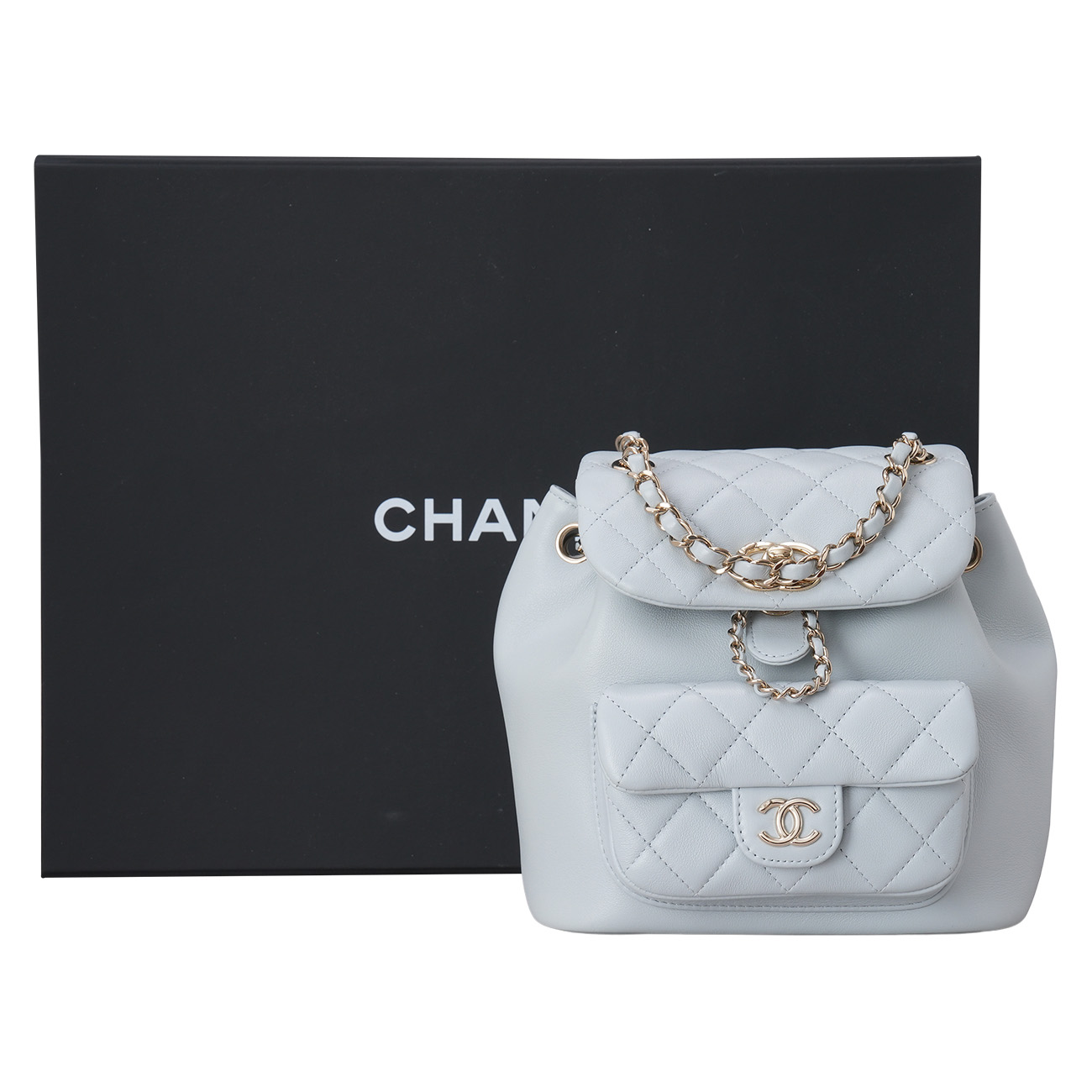 CHANEL(USED)샤넬 램스킨 듀마 원포켓 백팩
